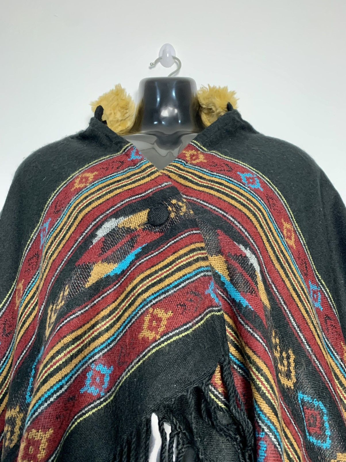 Vintage Poncho Zapotec Design Size US M / EU 48-50 / 2 - 3 Thumbnail