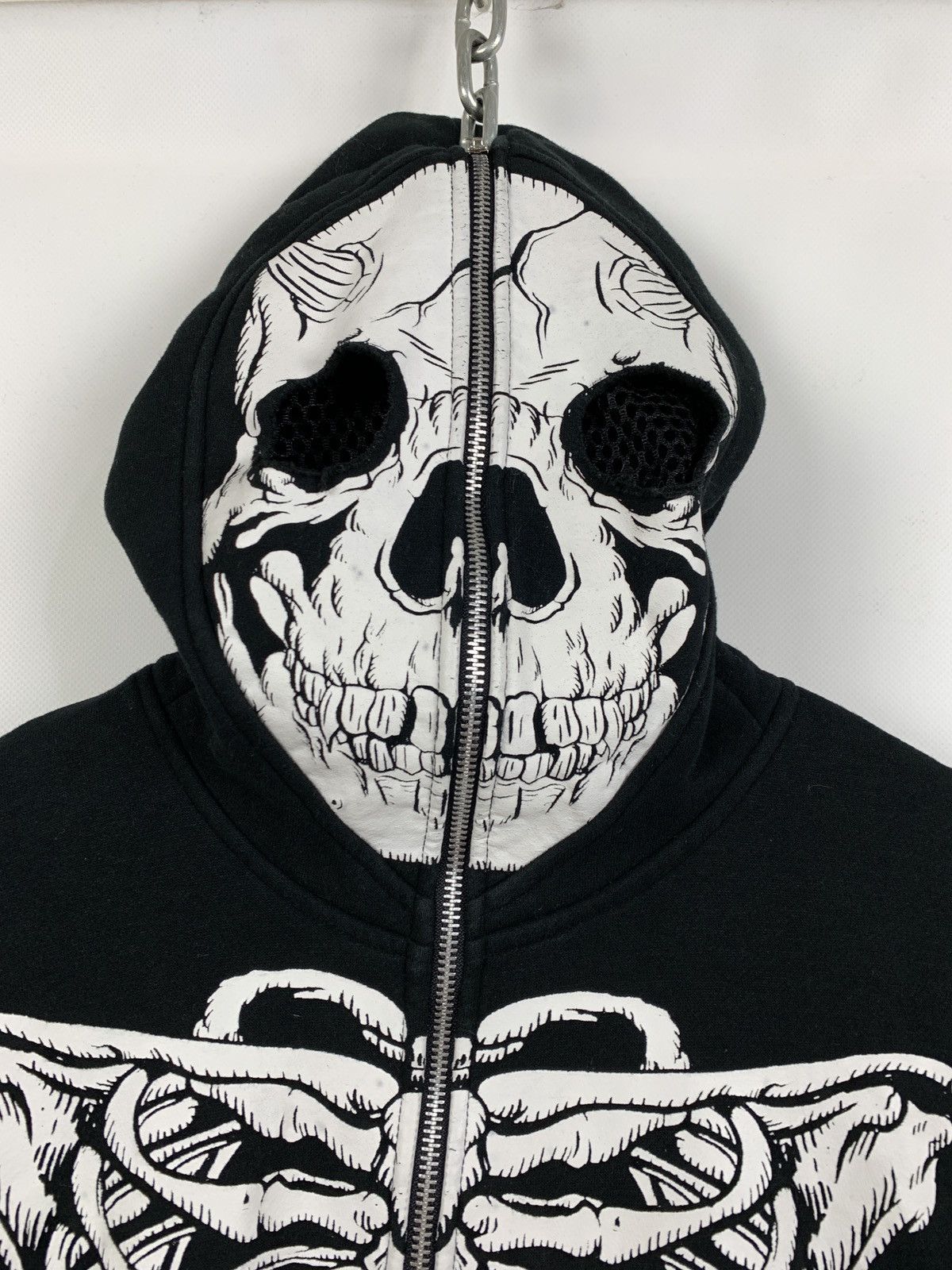 Japanese Brand Vintage Skeleton Zip Up Hoodie Kanye West Style Like LRG Size US S / EU 44-46 / 1 - 21 Thumbnail