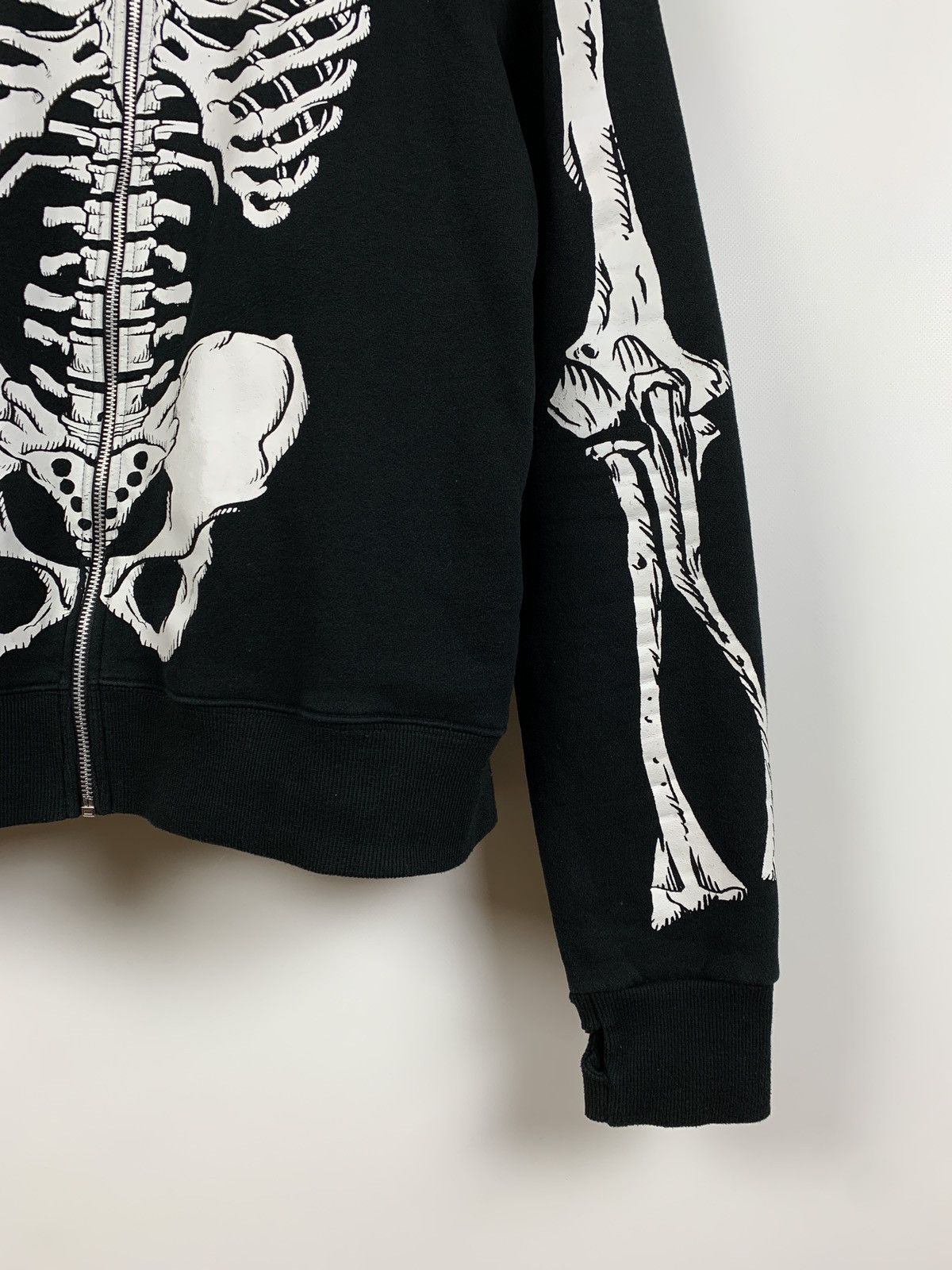 Japanese Brand Vintage Skeleton Zip Up Hoodie Kanye West Style Like LRG Size US S / EU 44-46 / 1 - 19 Thumbnail