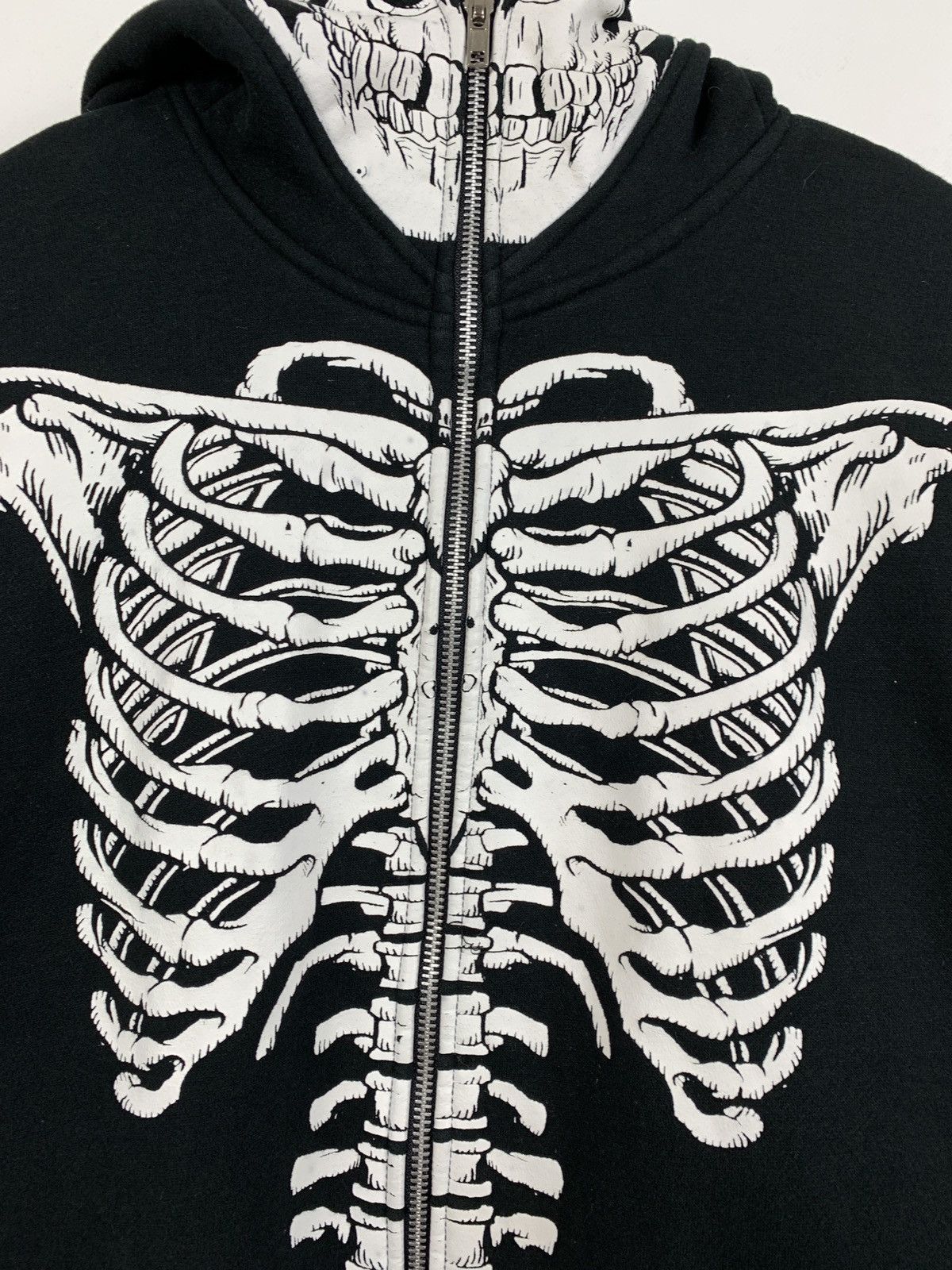 Japanese Brand Vintage Skeleton Zip Up Hoodie Kanye West Style Like LRG Size US S / EU 44-46 / 1 - 20 Thumbnail