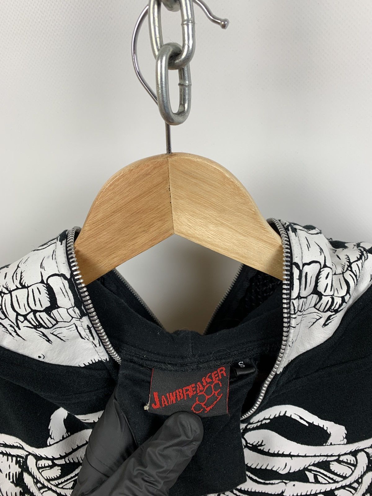 Japanese Brand Vintage Skeleton Zip Up Hoodie Kanye West Style Like LRG Size US S / EU 44-46 / 1 - 25 Thumbnail