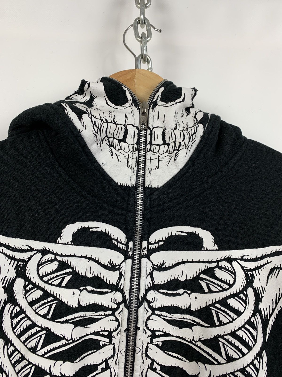 Japanese Brand Vintage Skeleton Zip Up Hoodie Kanye West Style Like LRG Size US S / EU 44-46 / 1 - 17 Thumbnail