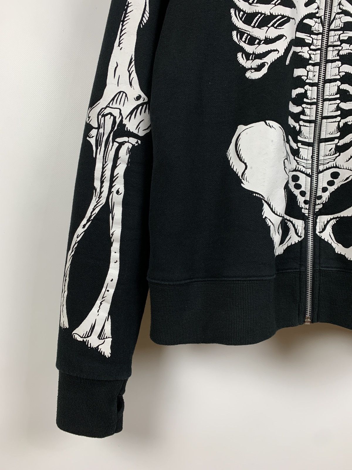 Japanese Brand Vintage Skeleton Zip Up Hoodie Kanye West Style Like LRG Size US S / EU 44-46 / 1 - 18 Thumbnail