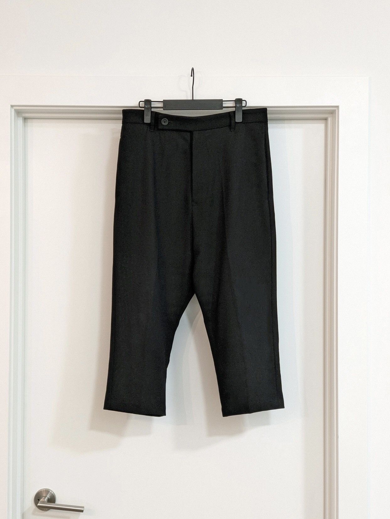 スーツ Rick Owens Astaire cropped Rick Owens Black Wool & Silk Cropped Astaire Trousers Rick Owens