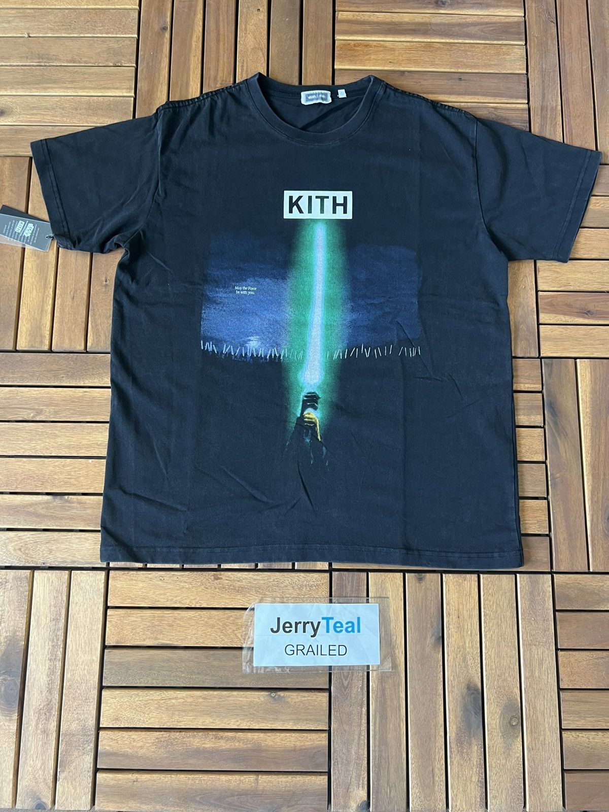 Kith × Star Wars Kith Star Wars Jedi vs Sith Vintage Tee Black 
