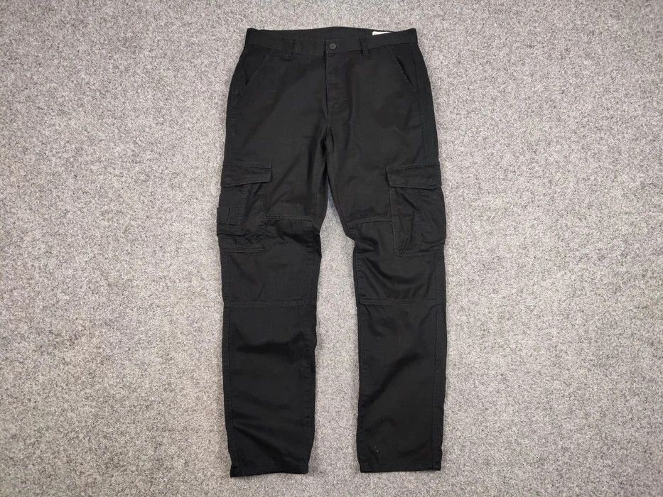 Japanese Brand Vintage 90's Cargo Pants Travis Scott Japan Black Hype Size US 32 / EU 48 - 6 Thumbnail