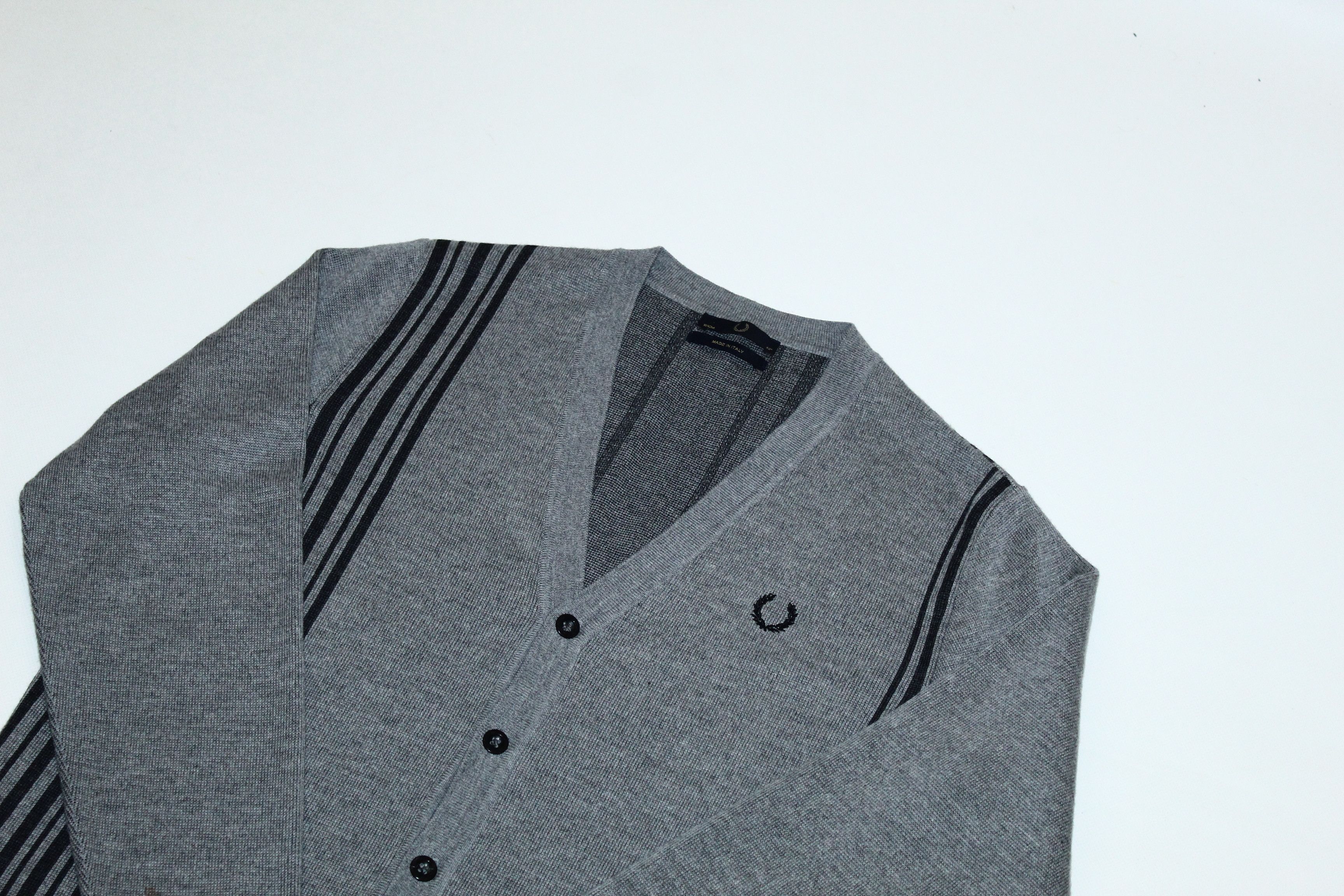 Fred Perry Fred Perry Reissue Textured Stripe Cardigan only for japan Size US M / EU 48-50 / 2 - 3 Thumbnail