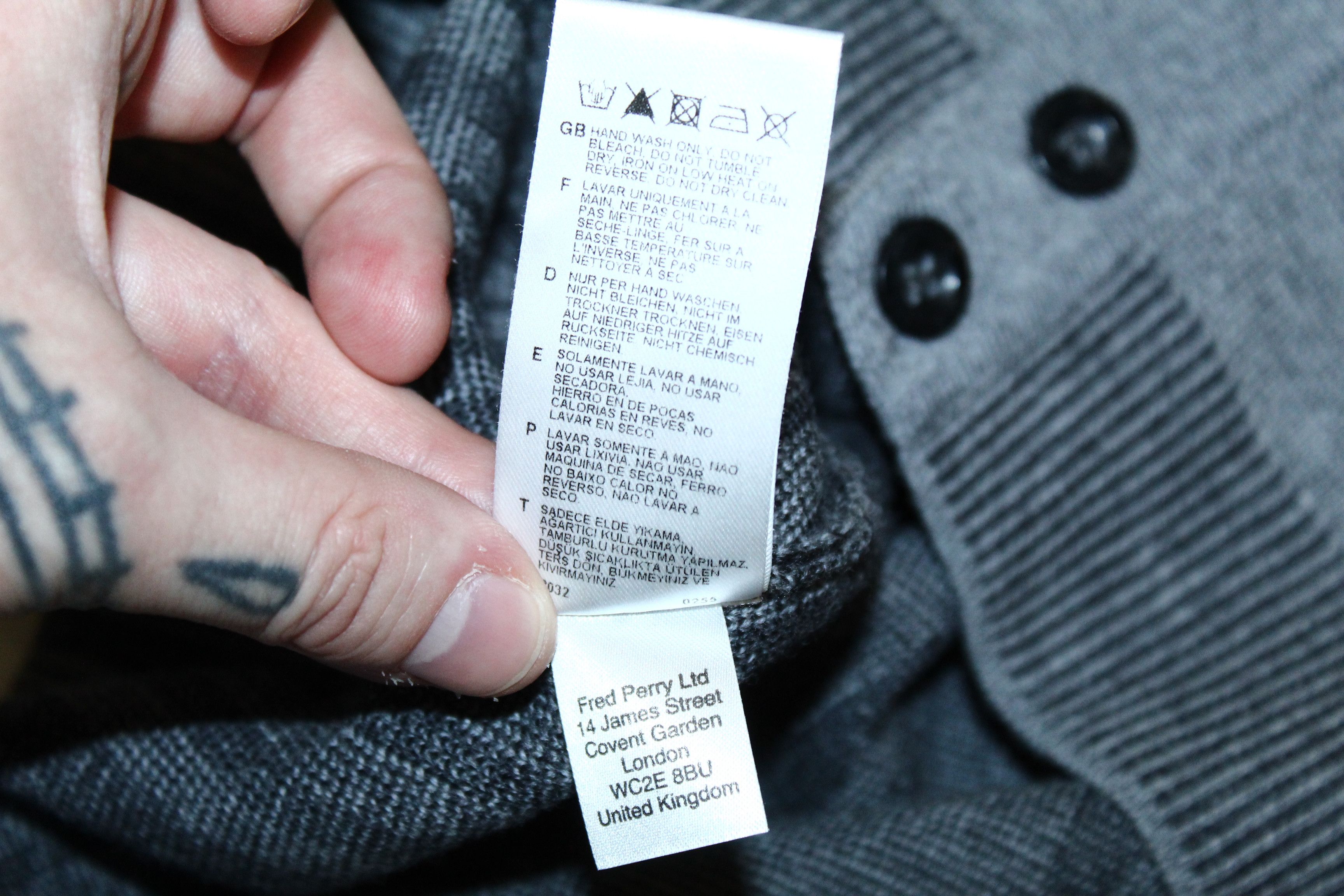 Fred Perry Fred Perry Reissue Textured Stripe Cardigan only for japan Size US M / EU 48-50 / 2 - 7 Thumbnail