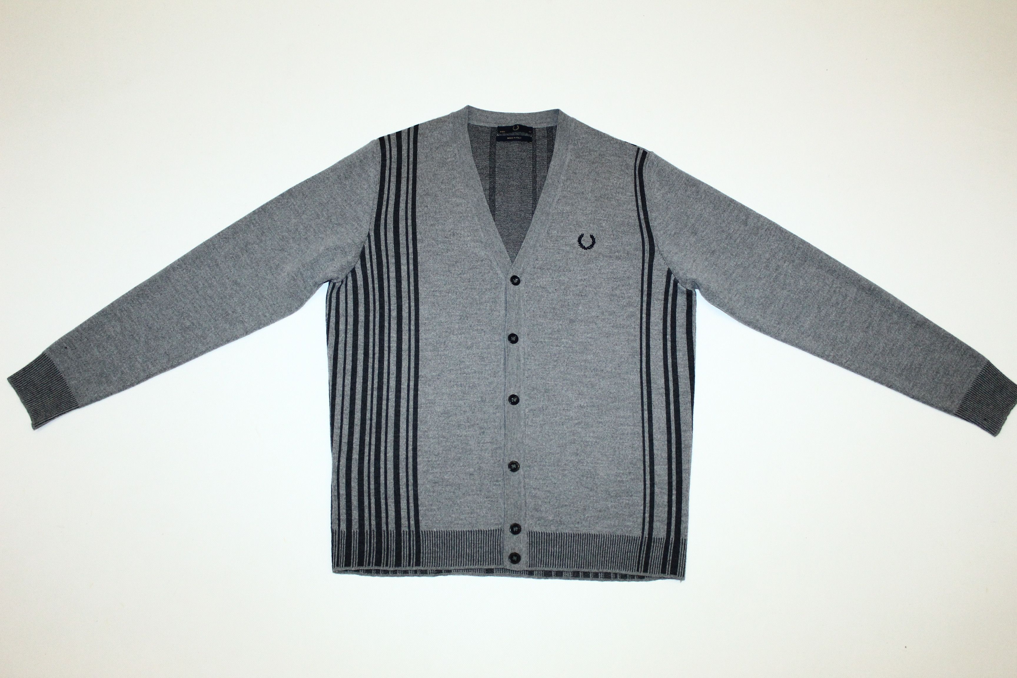 Fred Perry Fred Perry Reissue Textured Stripe Cardigan only for japan Size US M / EU 48-50 / 2 - 2 Thumbnail