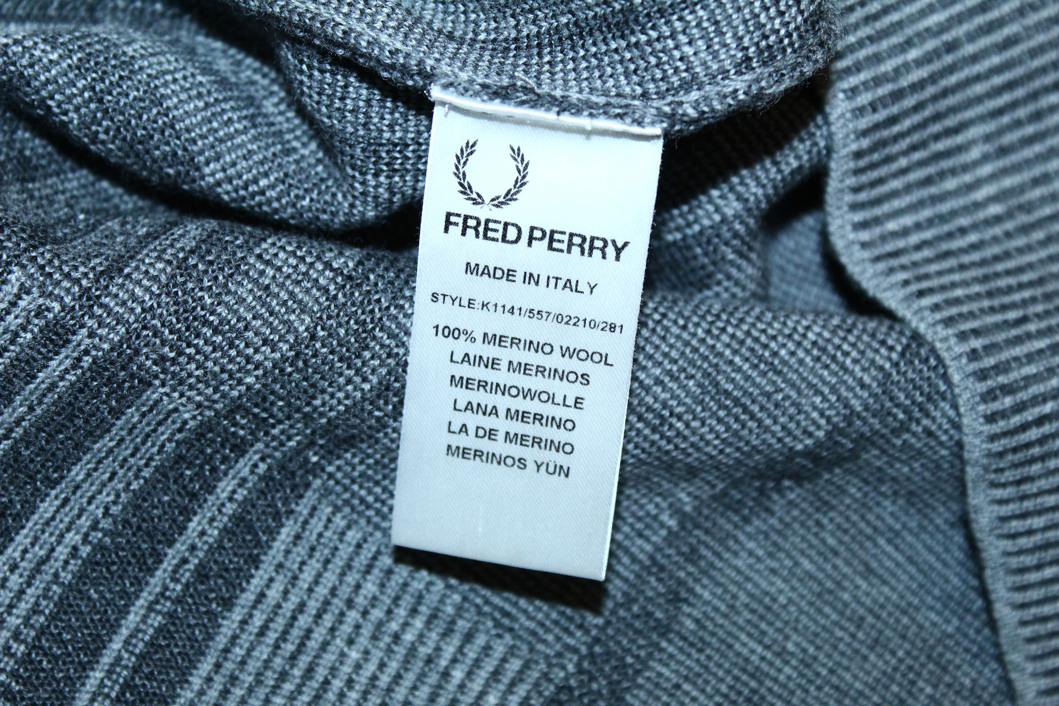 Fred Perry Fred Perry Reissue Textured Stripe Cardigan only for japan Size US M / EU 48-50 / 2 - 6 Thumbnail