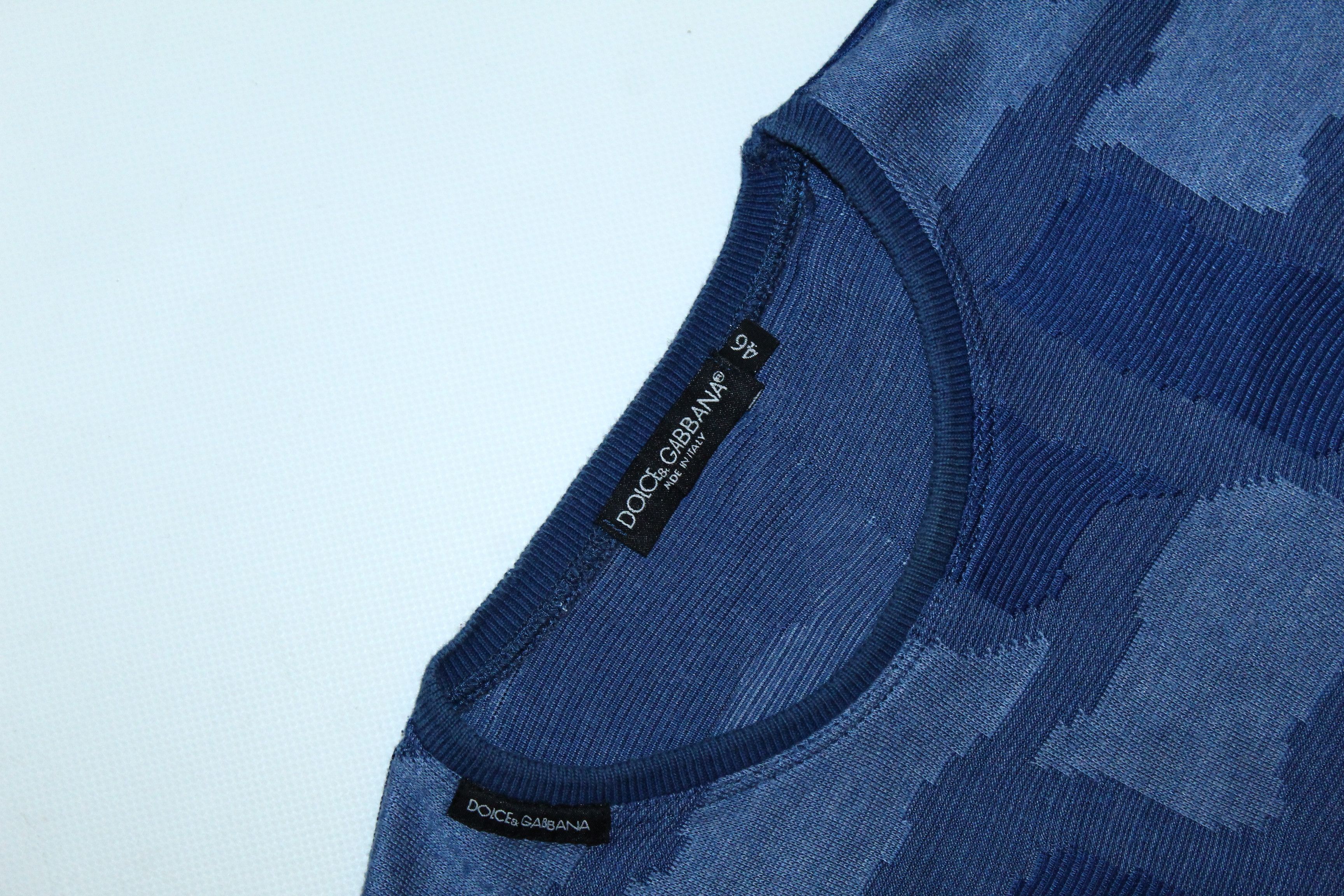 Dolce & Gabbana Vtg Dolce & Gabbana Colorblock Camo Stretch Cotton Jumper Size US M / EU 48-50 / 2 - 2 Thumbnail