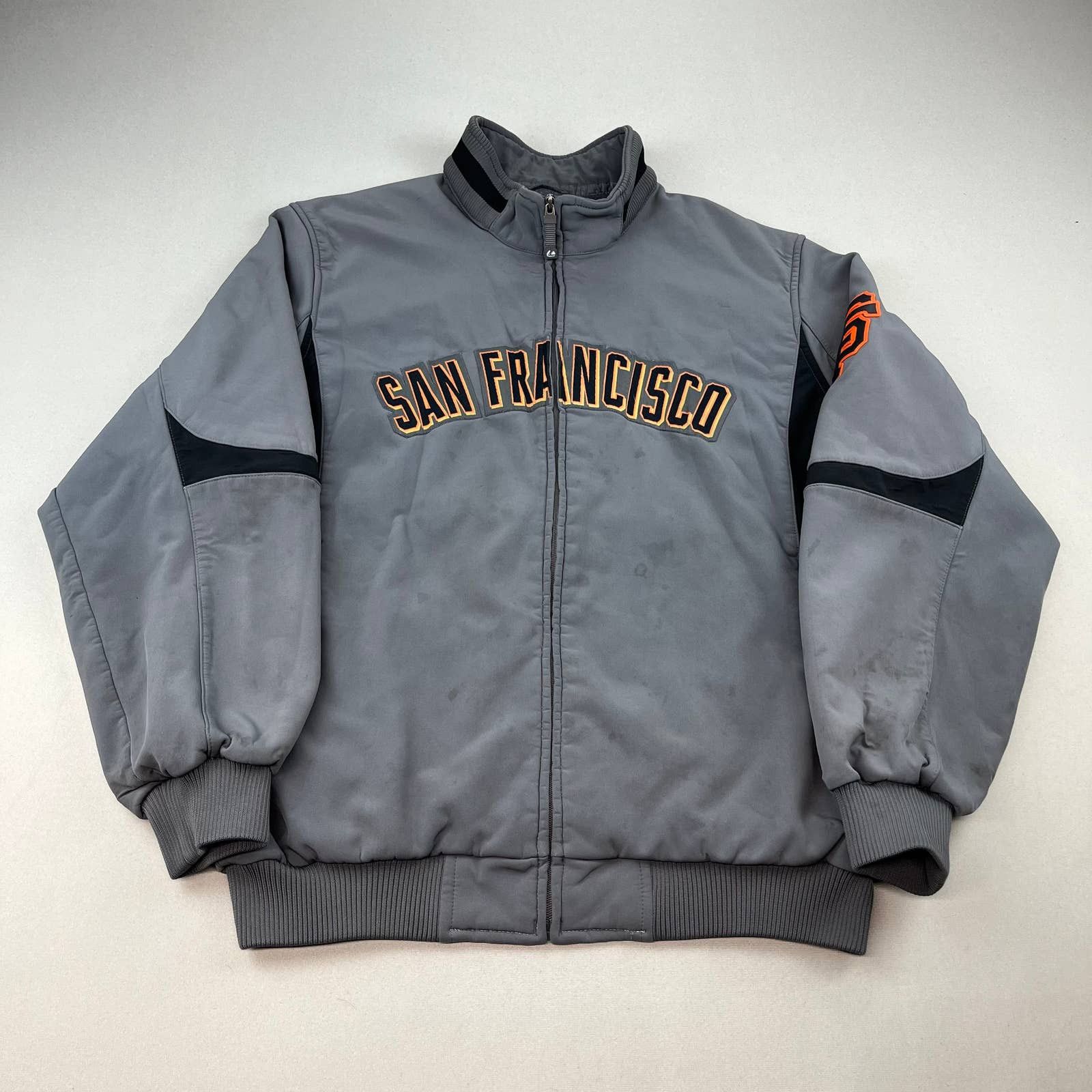 Vintage Majestic Baseball San Francisco Giants Dugout Jacket 2024 Size S Yth