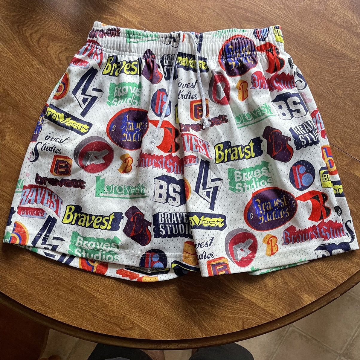 Bravest Studios Bravest Studios x Hysteric Glamour SS21 White Logo Shorts Size US 36 / EU 52 - 6 Thumbnail