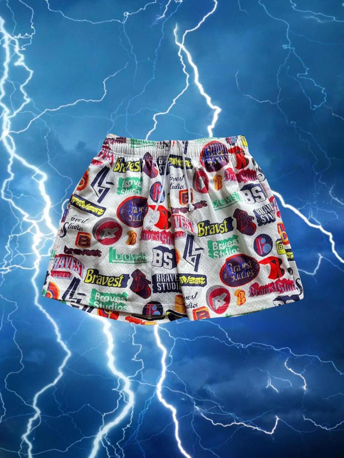 Bravest Studios Bravest Studios x Hysteric Glamour SS21 White Logo Shorts Size US 36 / EU 52 - 1 Thumbnail