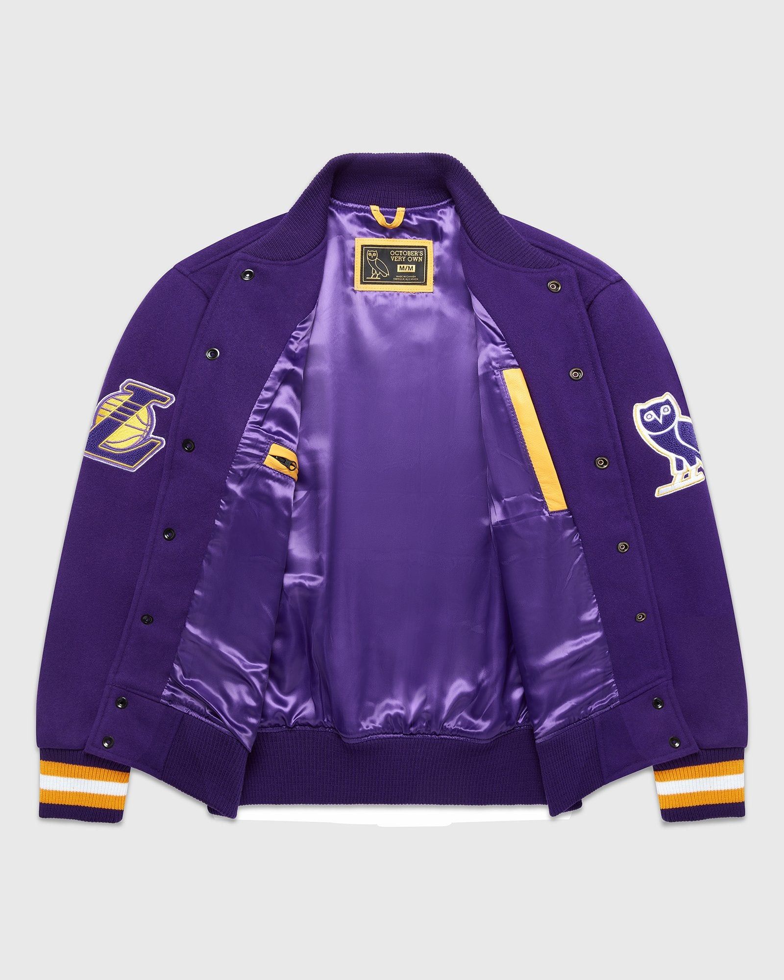 Drake OVO X NBA LAKERS VARSITY JACKET Size US S / EU 44-46 / 1 - 8 Thumbnail