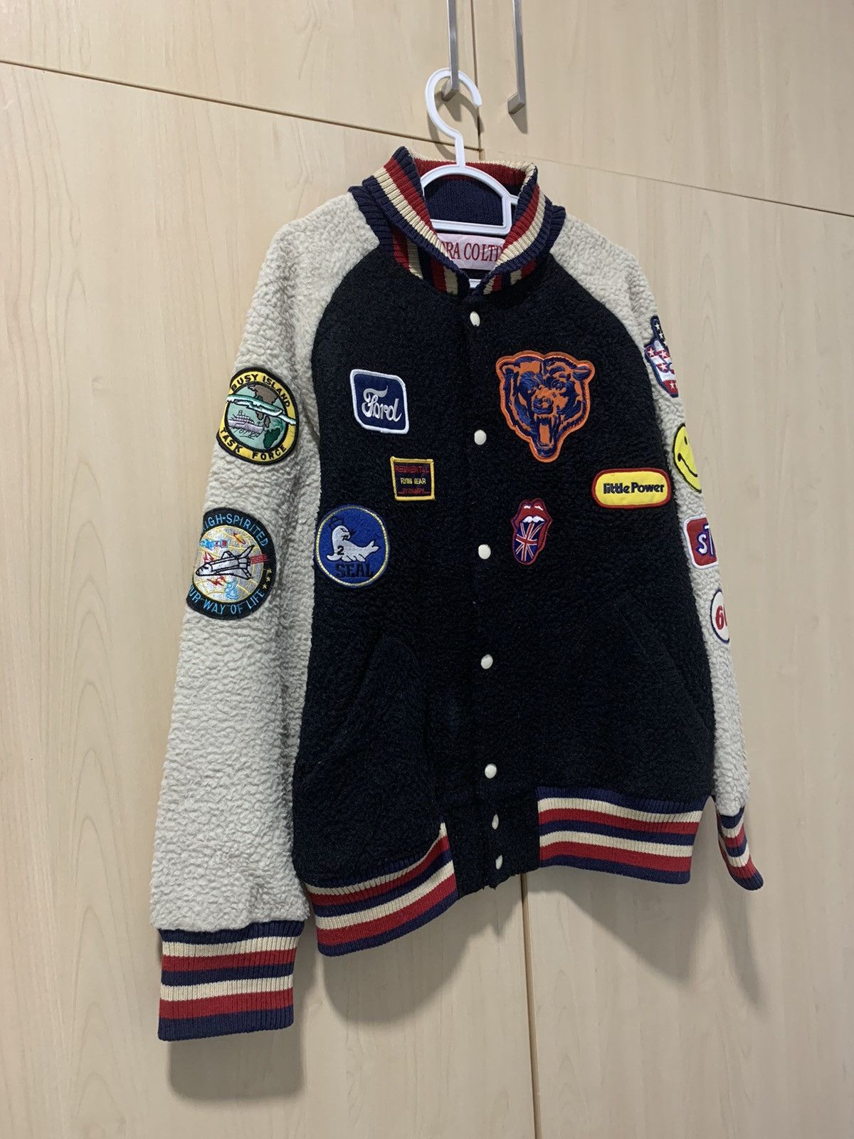 Japanese Brand Tora co ltd sweater varsity fleece patched jacket Size US M / EU 48-50 / 2 - 3 Thumbnail