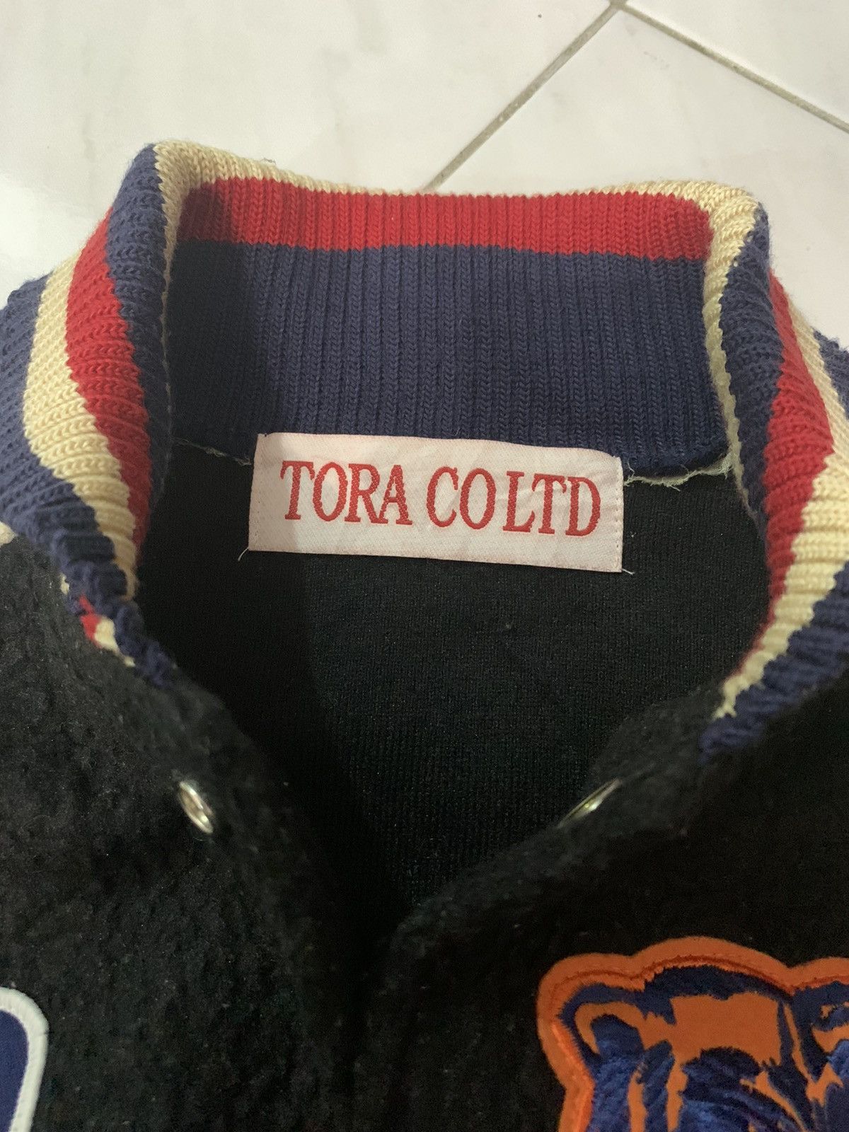 Japanese Brand Tora co ltd sweater varsity fleece patched jacket Size US M / EU 48-50 / 2 - 7 Thumbnail