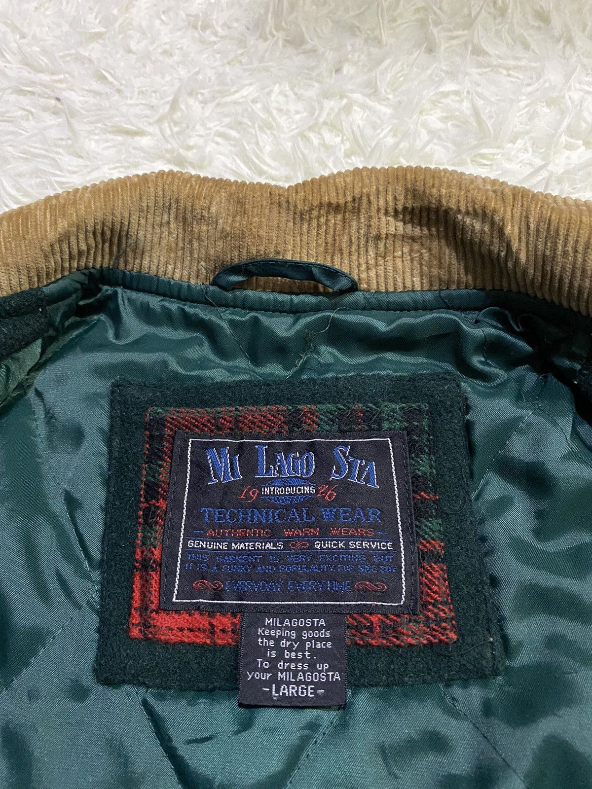 Japanese Brand × Vintage Vintage Milagosta Technical Wear Quilted Wool Blend Jacket Size US L / EU 52-54 / 3 - 13 Thumbnail