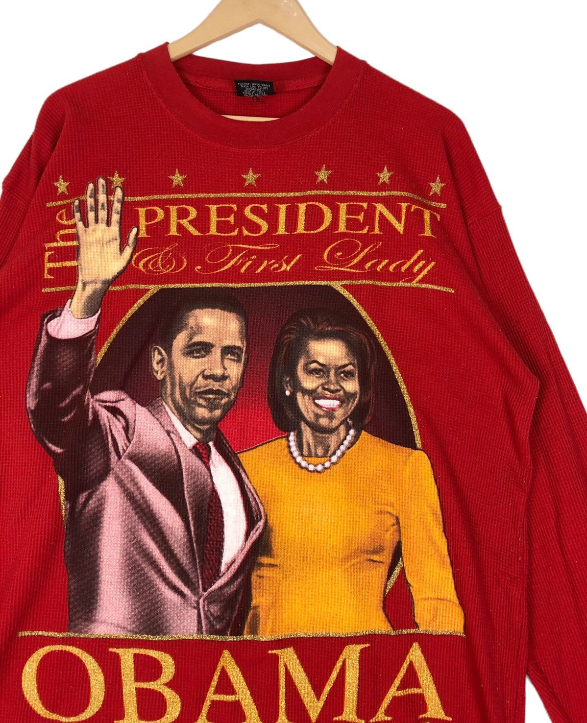President's Barrack Obama Mr President Art Printing Oversized T Shirt Size US XL / EU 56 / 4 - 6 Thumbnail