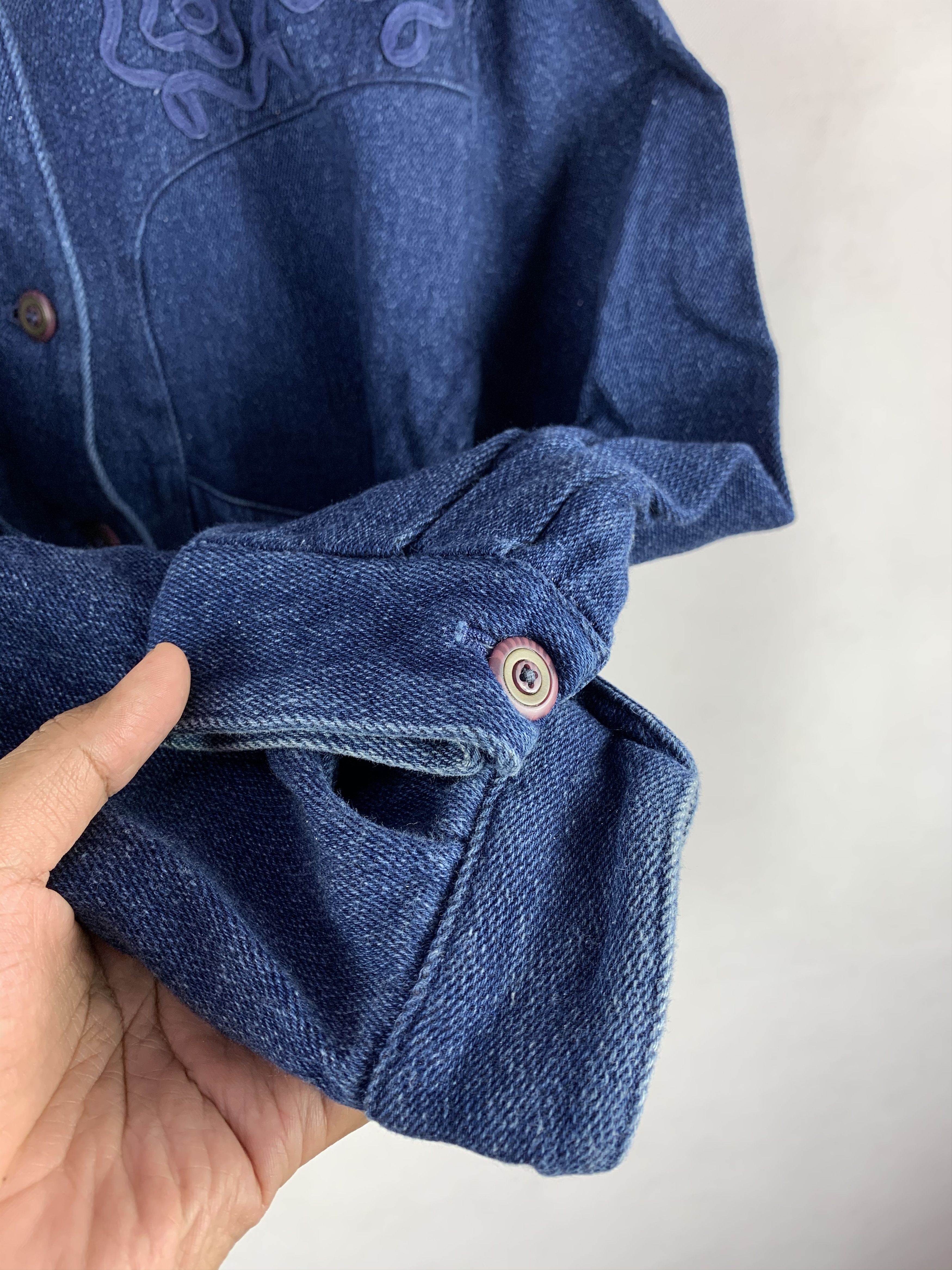 Japanese Brand 🔥Simple Life Bomber Style Denim Jacket Size US S / EU 44-46 / 1 - 6 Thumbnail
