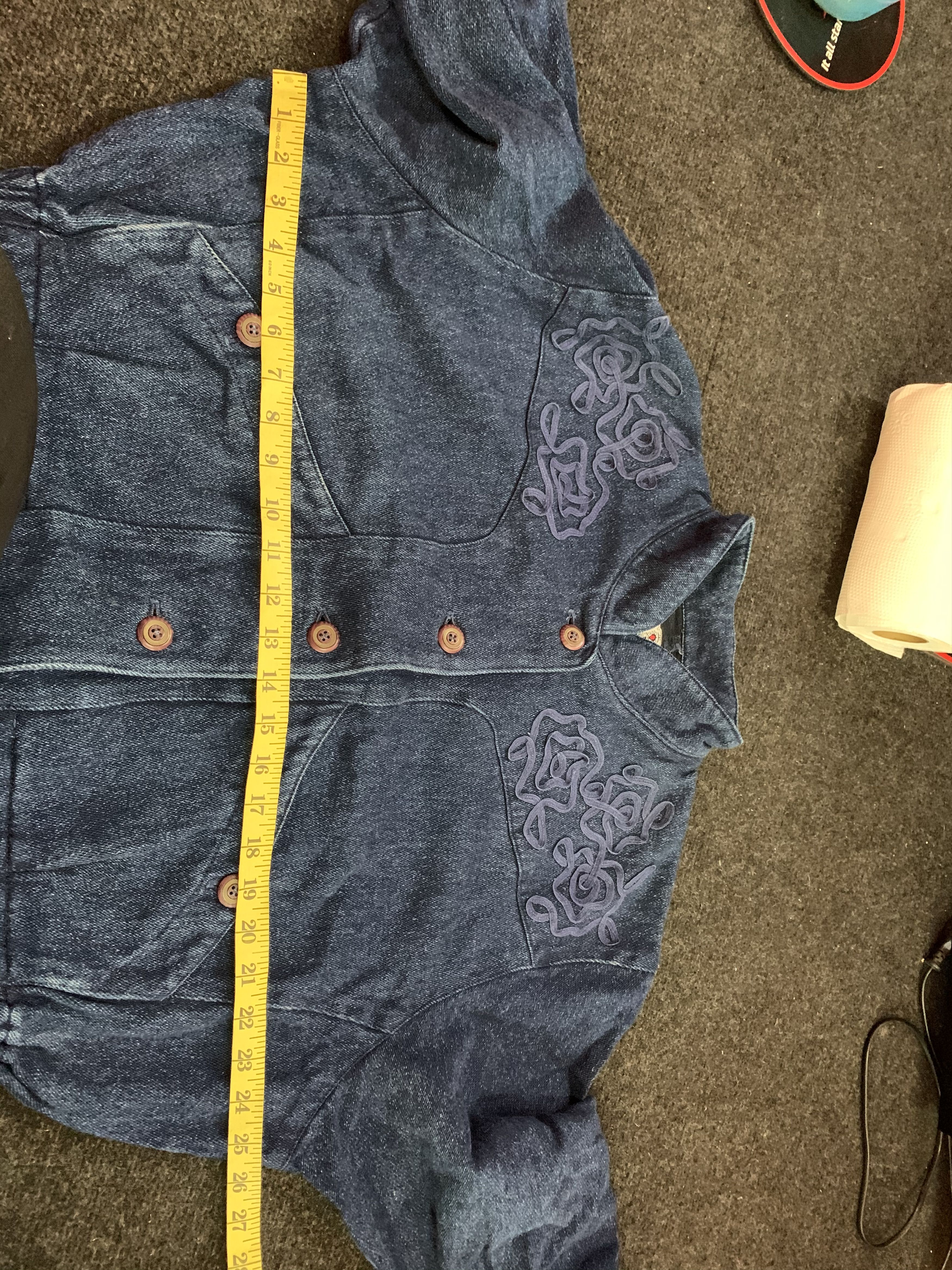 Japanese Brand 🔥Simple Life Bomber Style Denim Jacket Size US S / EU 44-46 / 1 - 10 Thumbnail