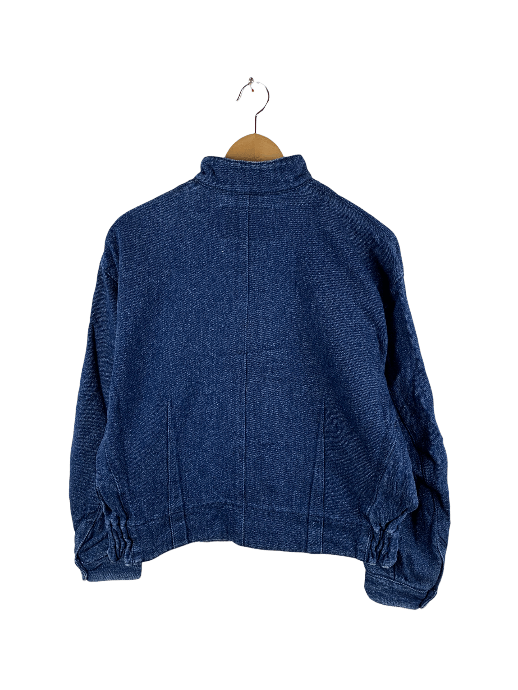 Japanese Brand 🔥Simple Life Bomber Style Denim Jacket Size US S / EU 44-46 / 1 - 2 Thumbnail
