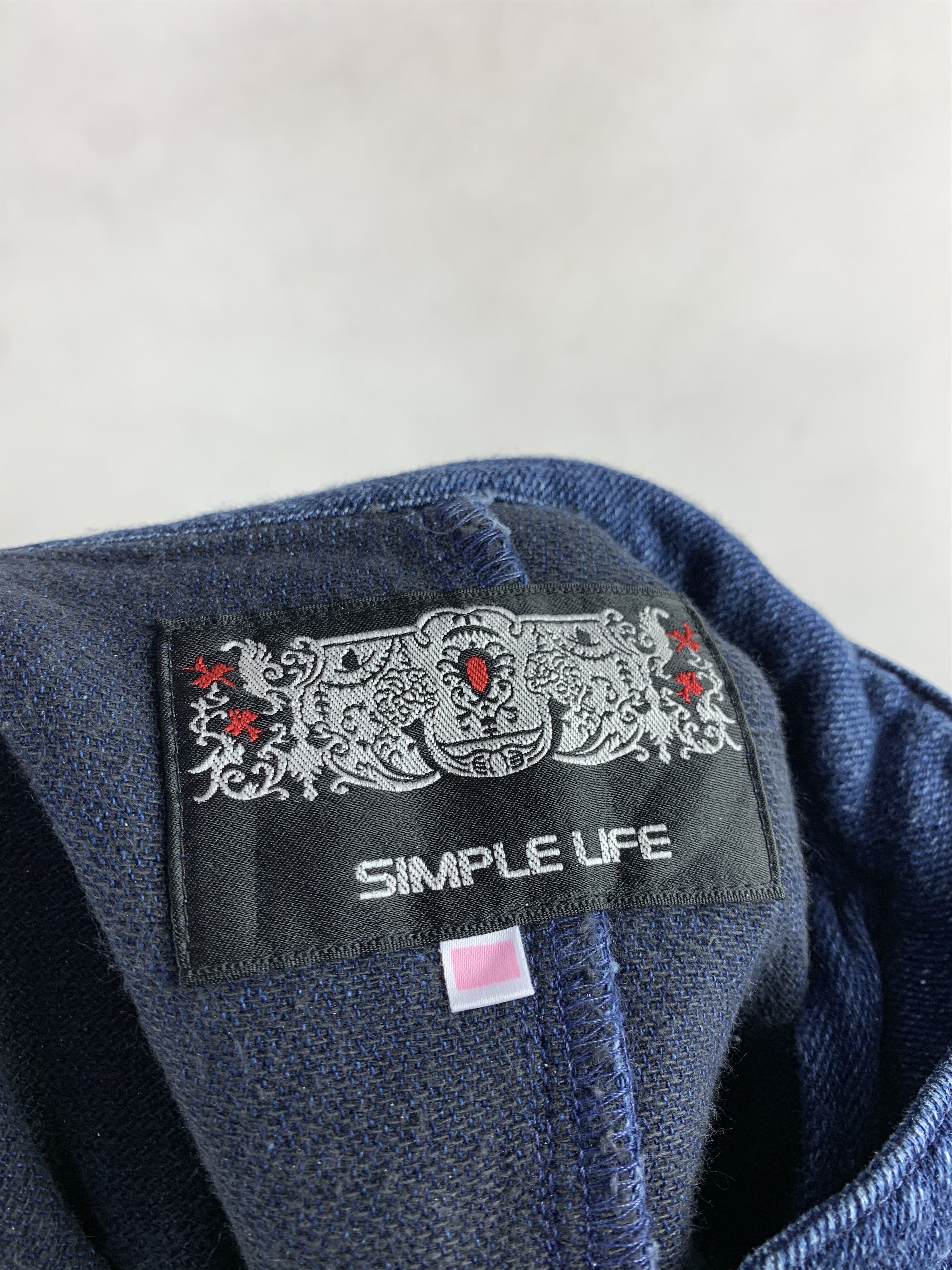 Japanese Brand 🔥Simple Life Bomber Style Denim Jacket Size US S / EU 44-46 / 1 - 7 Thumbnail