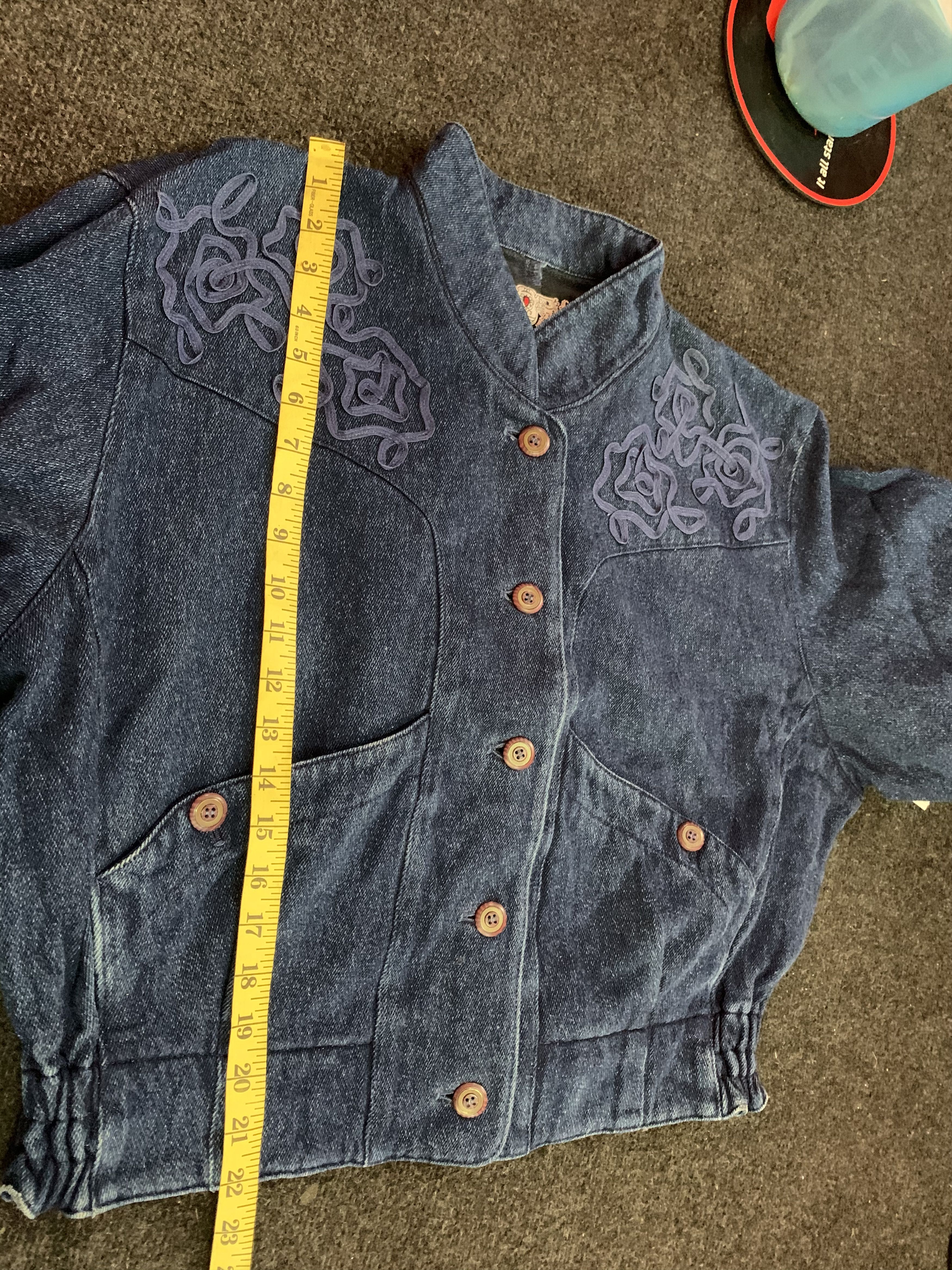 Japanese Brand 🔥Simple Life Bomber Style Denim Jacket Size US S / EU 44-46 / 1 - 11 Thumbnail