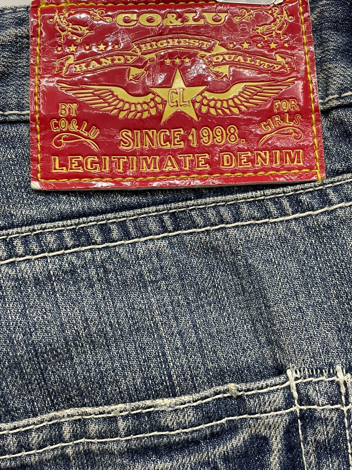Japanese Brand 🔥90’s Legitimate Denim CO&LU Art Hysteric Glamour Style! Size US 30 / EU 46 - 6 Thumbnail