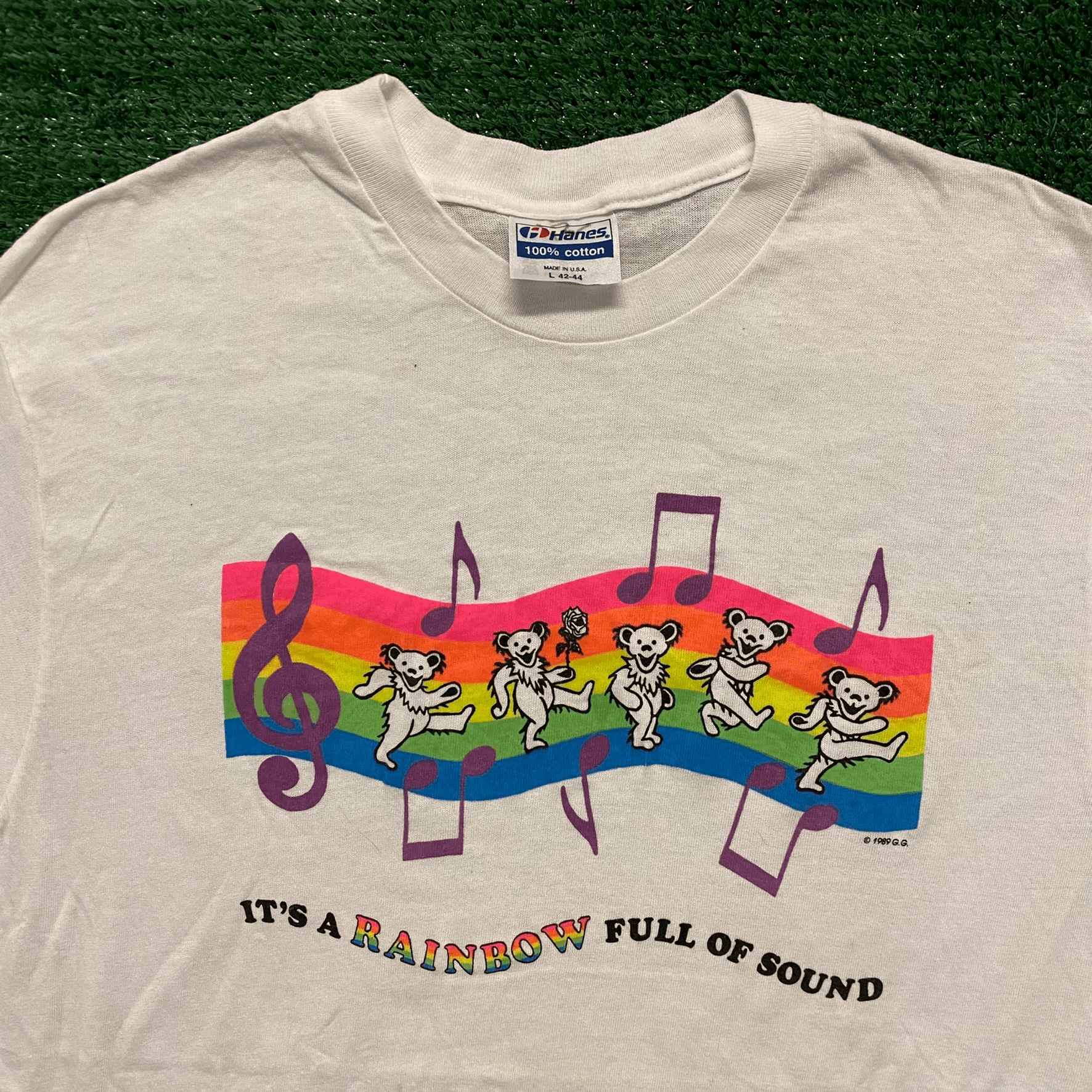 Band Tees Grateful Dead Rainbow Vintage 90s Band T-Shirt Size US M / EU 48-50 / 2 - 2 Thumbnail