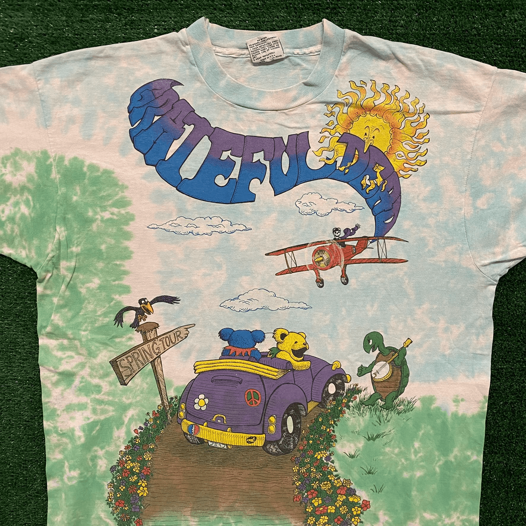Grateful Dead Grateful Dead Spring Vintage 90s Band T-Shirt Size US XL / EU 56 / 4 - 2 Thumbnail