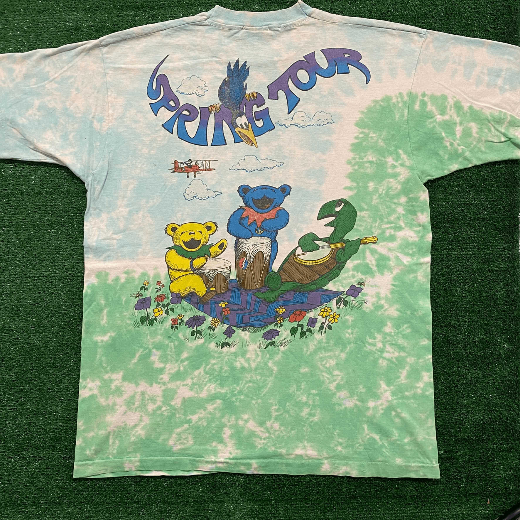 Grateful Dead Grateful Dead Spring Vintage 90s Band T-Shirt Size US XL / EU 56 / 4 - 4 Thumbnail