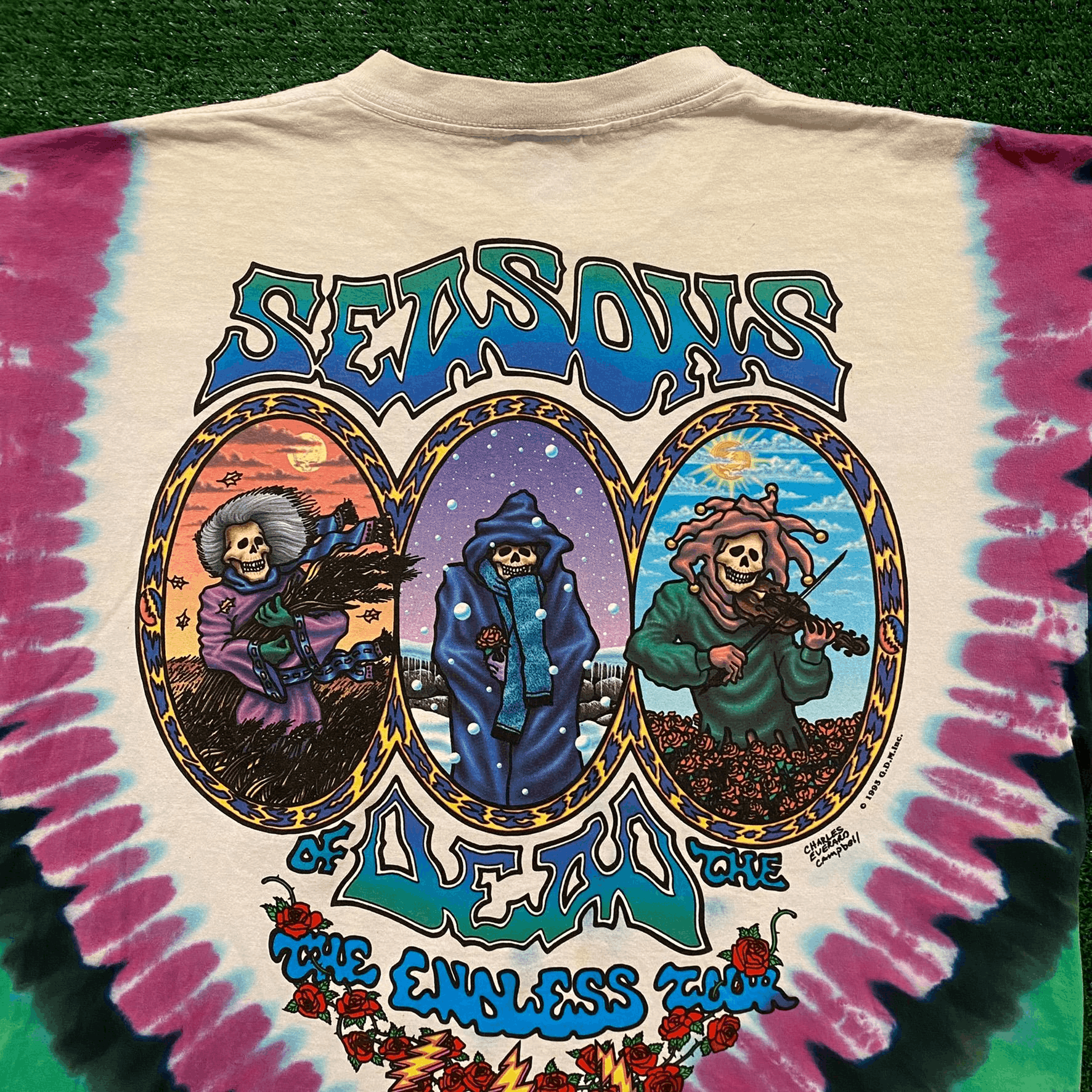 Vintage 90s Greatful Dead T Shirt Seasons of the online dead sz L-XL