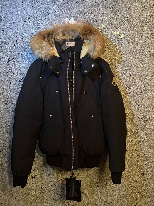 Moose Knuckles GOLD BALLISTIC BOMBER FUR | Grailed