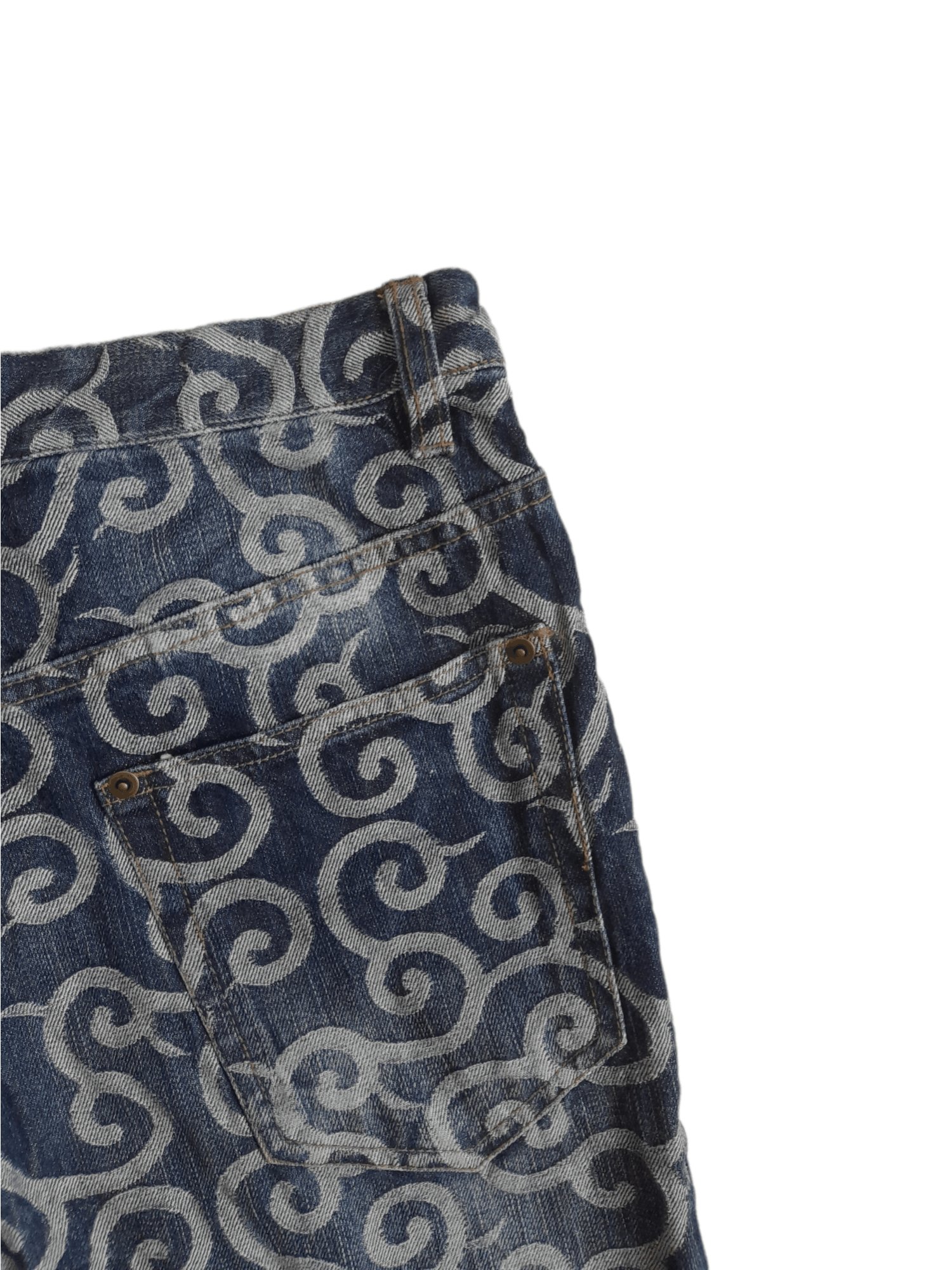 Japanese Brand Japan Art Denim Designer (E406) Size US 28 / EU 44 - 3 Thumbnail