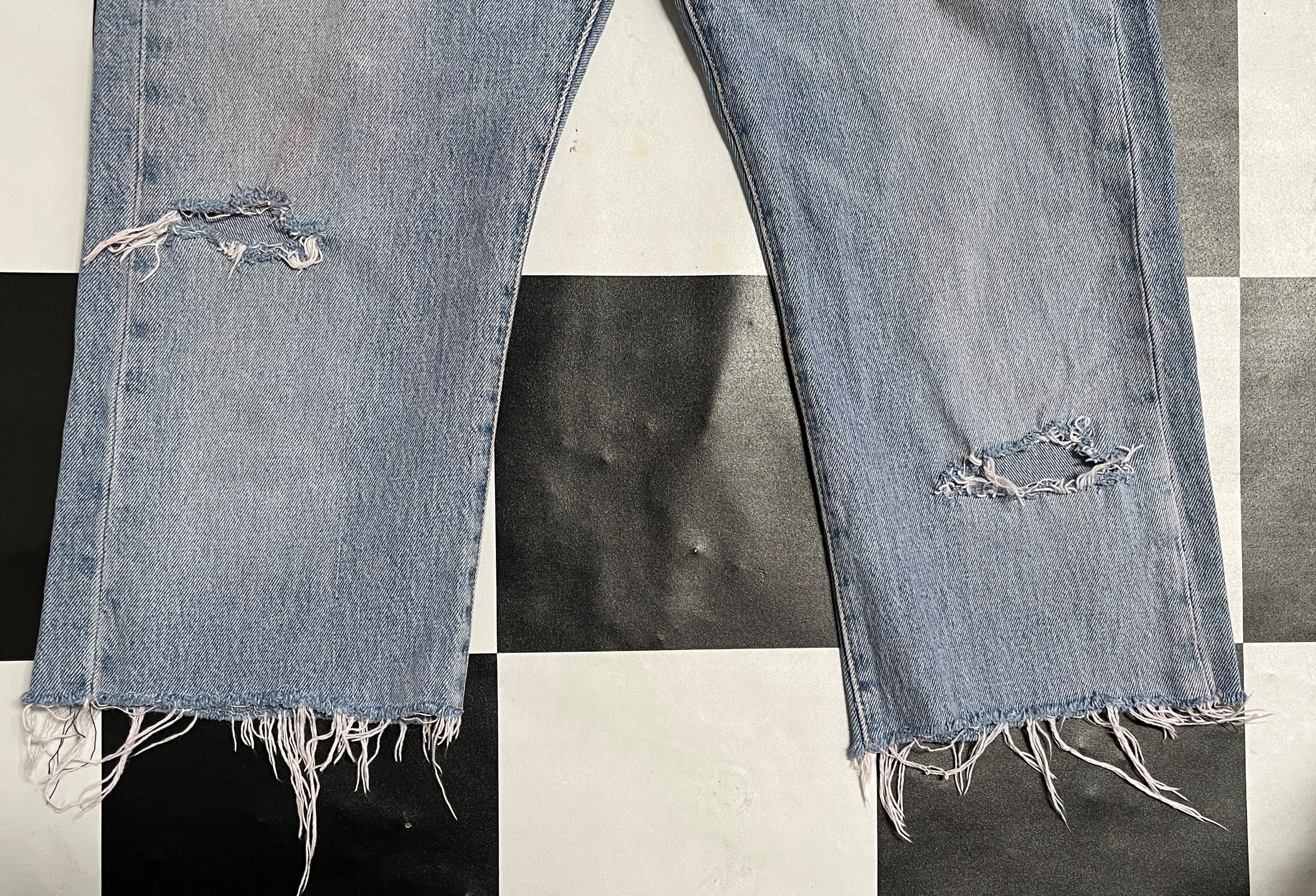 Levi's × Vintage Vintage Levis 501 Distressed Denim Jeans L113 Size US 30 / EU 46 - 6 Thumbnail