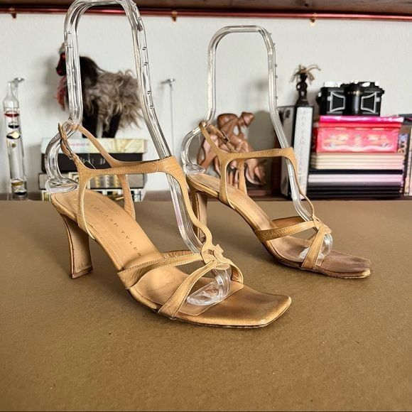 Richard Tyler Square Toe Heels Sandals