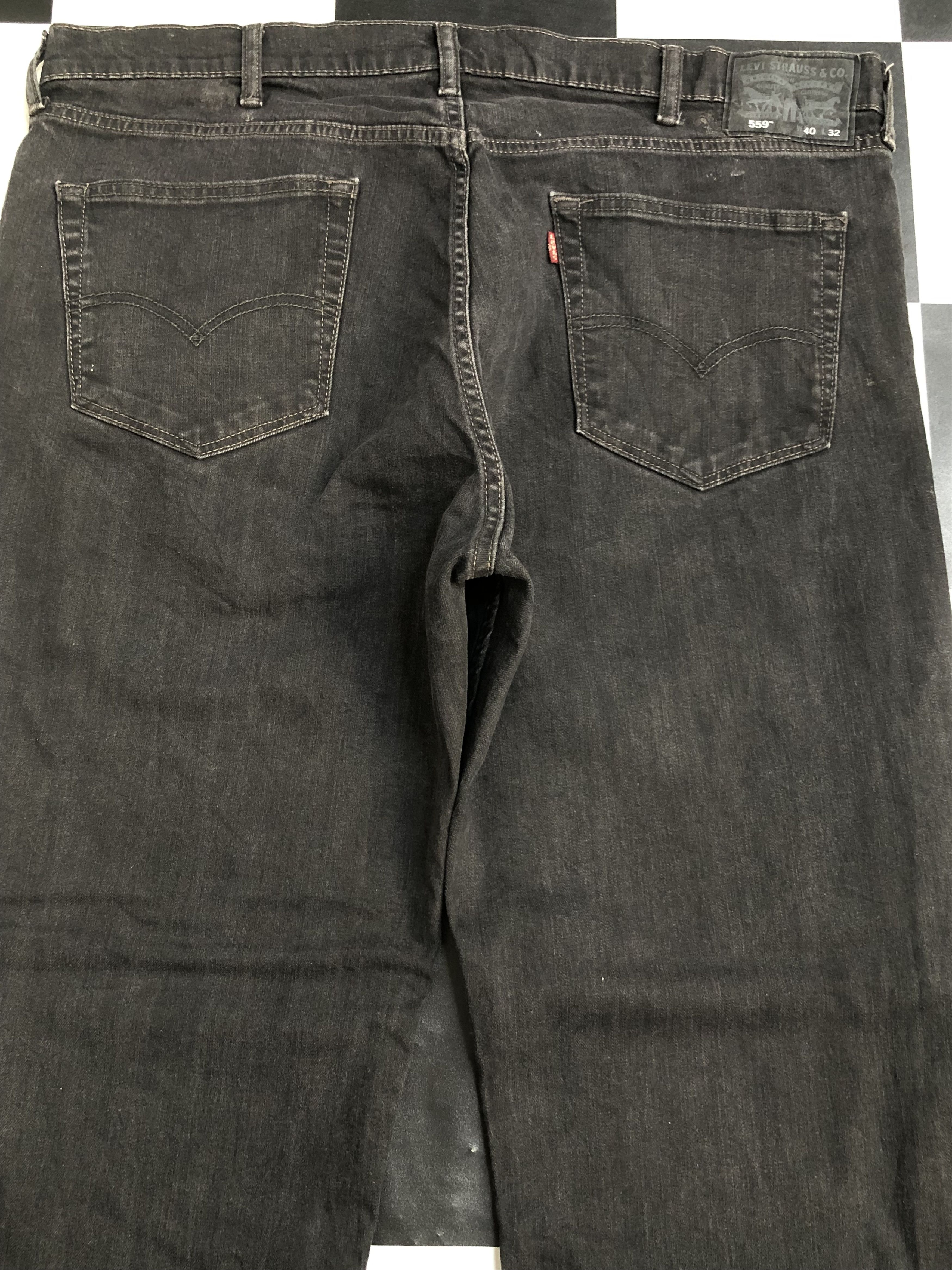 Levi's × Levi's Vintage Clothing × Vintage Vintage Levis 559 Black Denim Jeans L400 Size US 42 / EU 58 - 7 Thumbnail