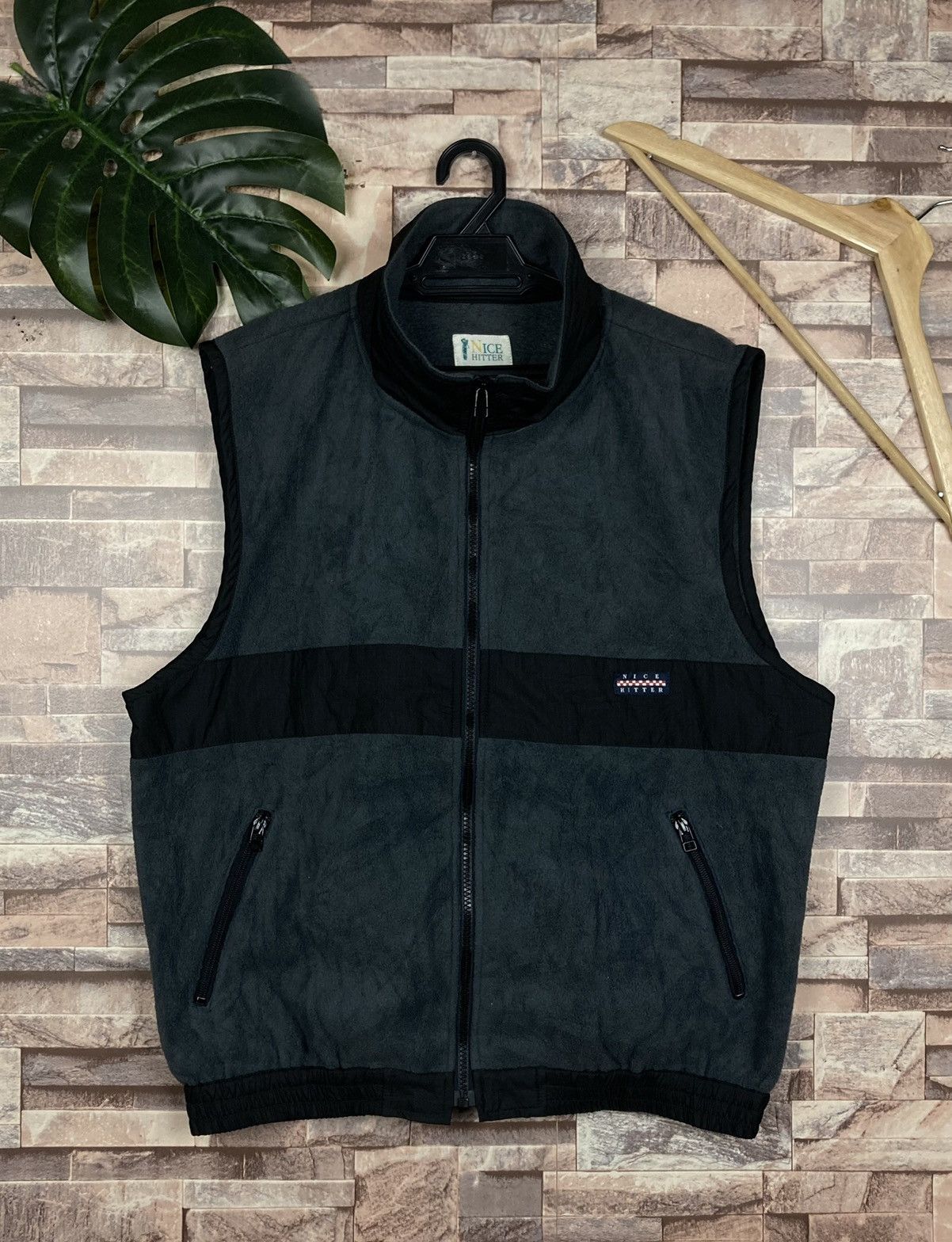 Japanese Brand Nice Hitter Fleece Vest Size US L / EU 52-54 / 3 - 1 Thumbnail