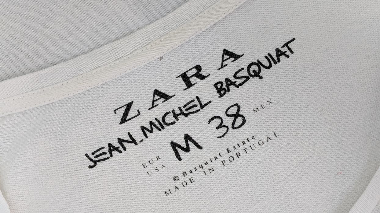 Zara Zara Jean Michel Basquiat pop art shirt Grailed