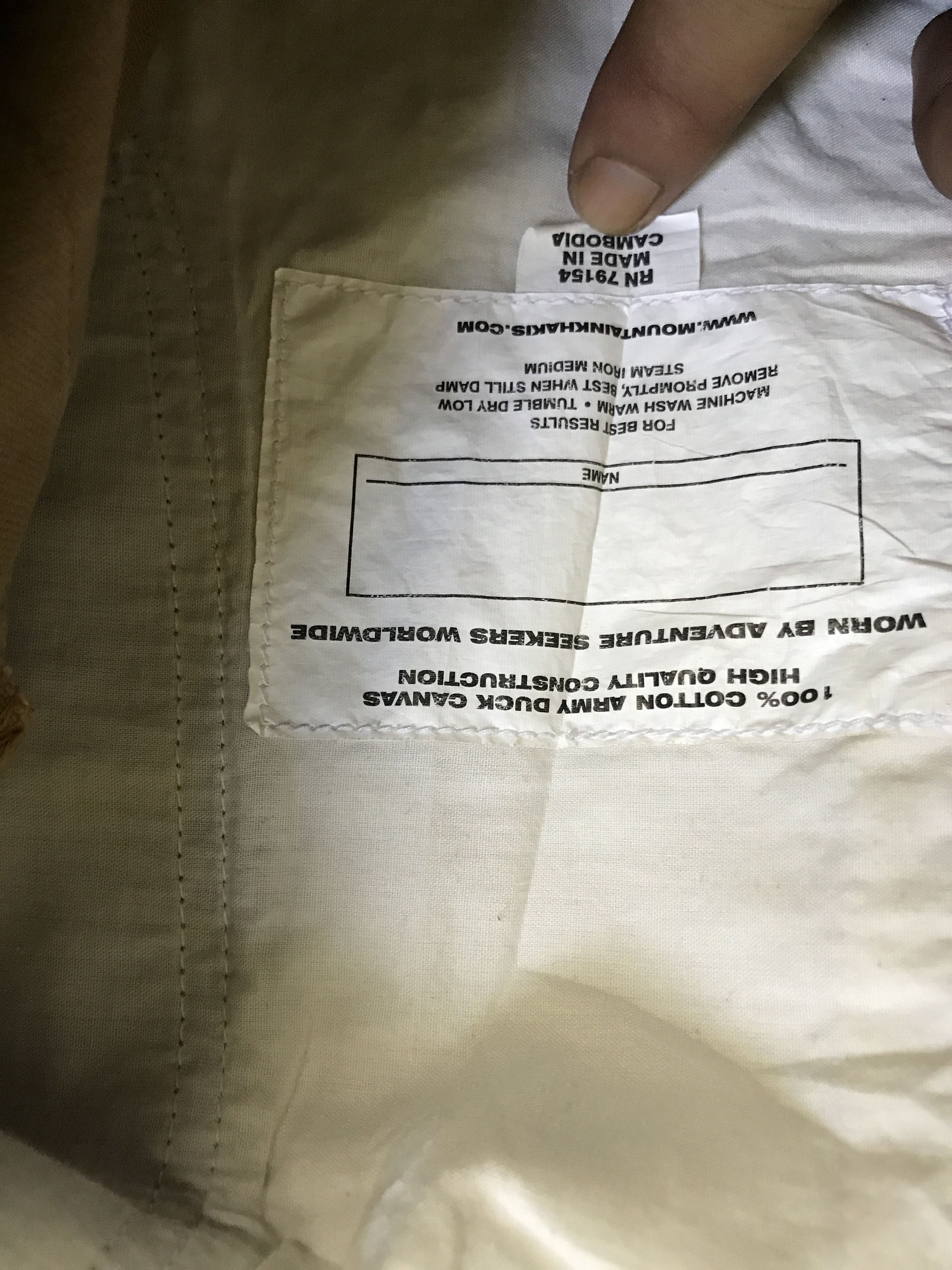 Other CP262 MOUNTAIN KHAKIS Sturdy Duck Canvas Work Carpenter Pant Size US 30 / EU 46 - 12 Thumbnail