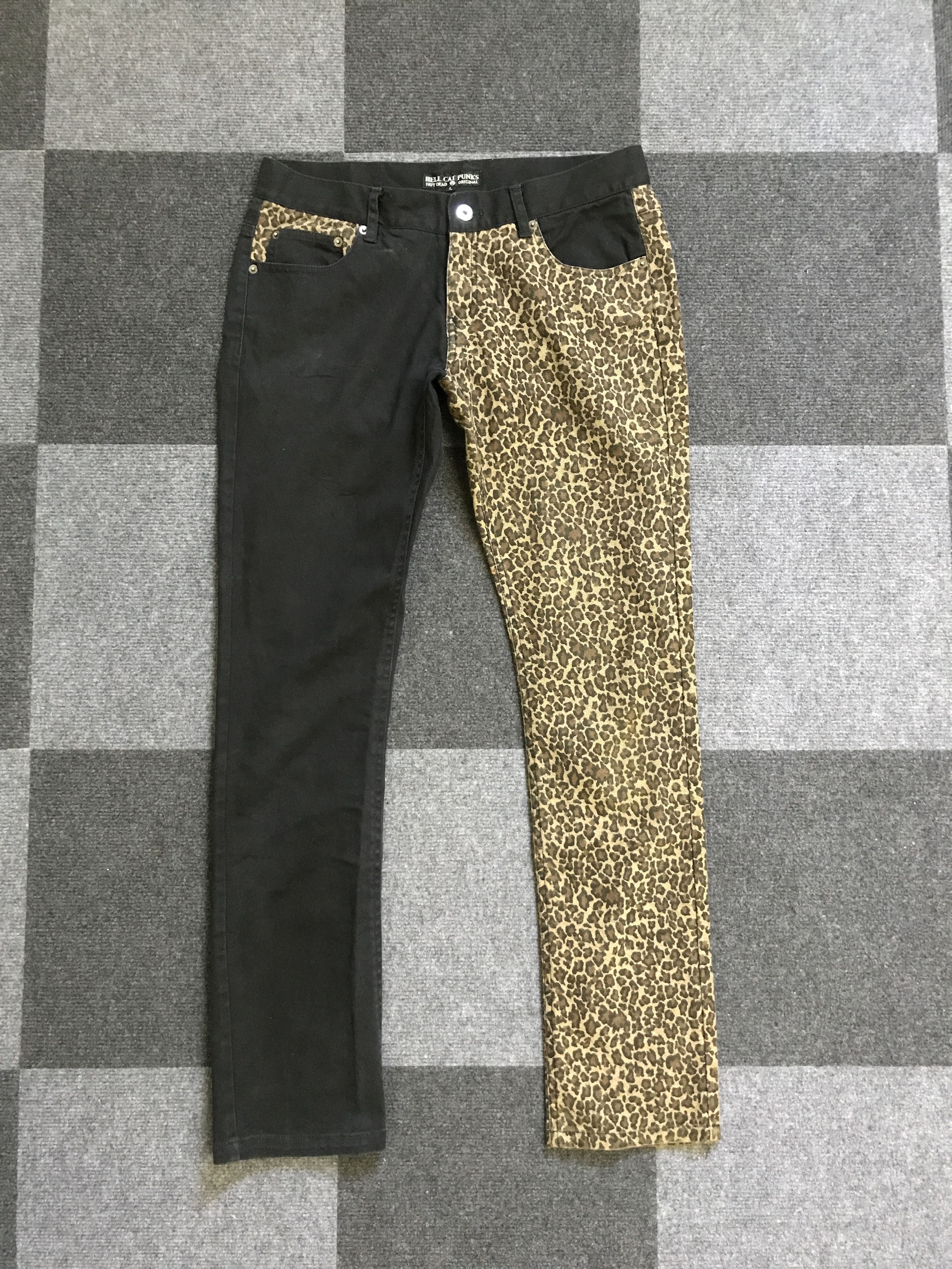 Other P43 HELL CAT PUNKS Leopard Black Cross Punk Pant Size 30" / US 8 / IT 44 - 1 Thumbnail
