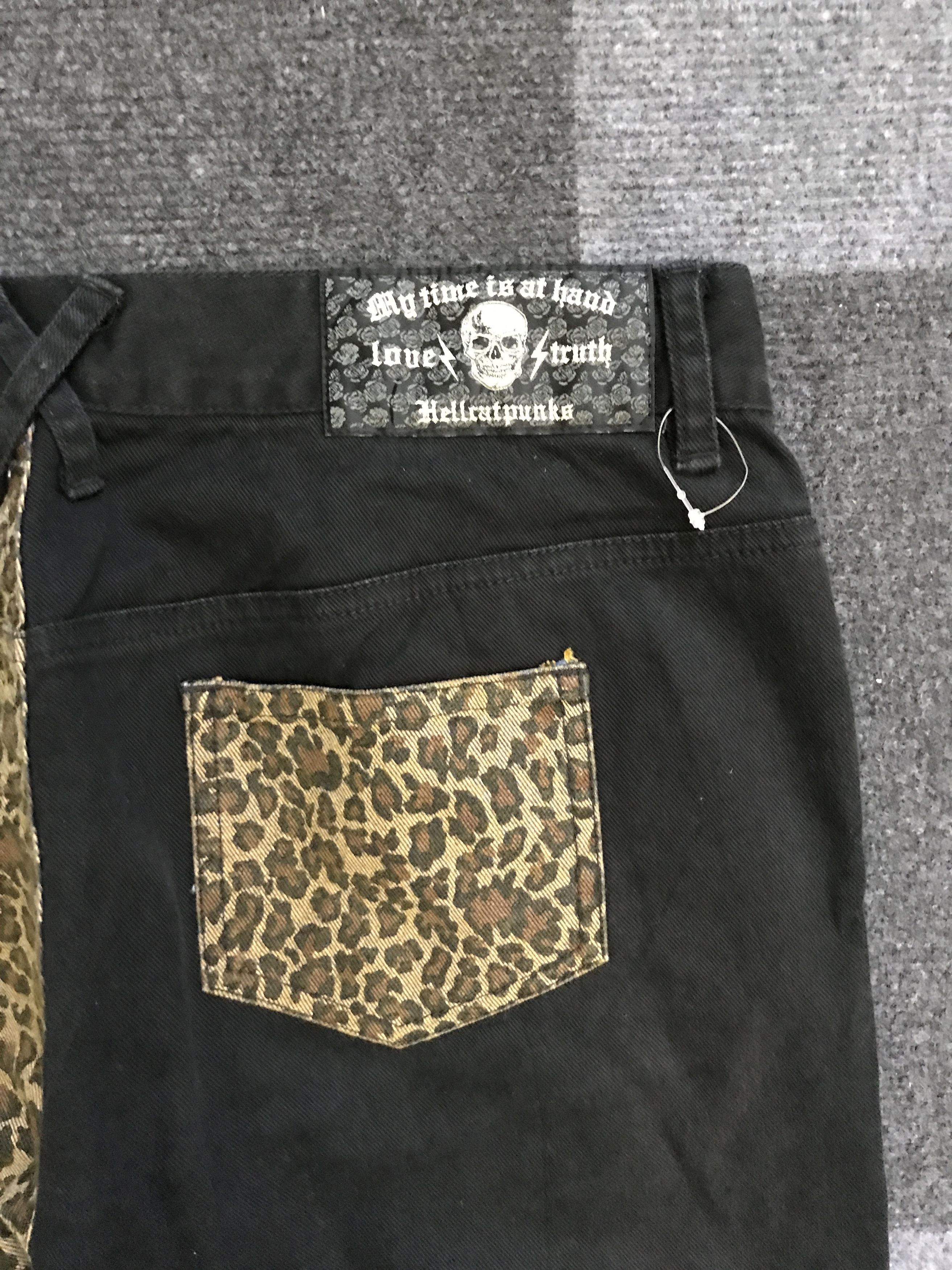 Other P43 HELL CAT PUNKS Leopard Black Cross Punk Pant Size 30" / US 8 / IT 44 - 9 Thumbnail