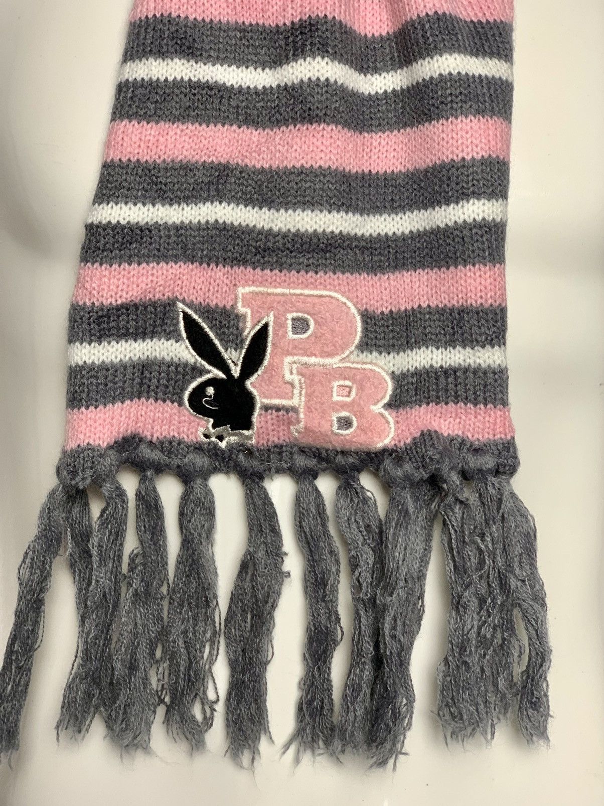 Playboy Vintage Playboy Muffler Scarf Big Logo Size ONE SIZE - 2 Thumbnail