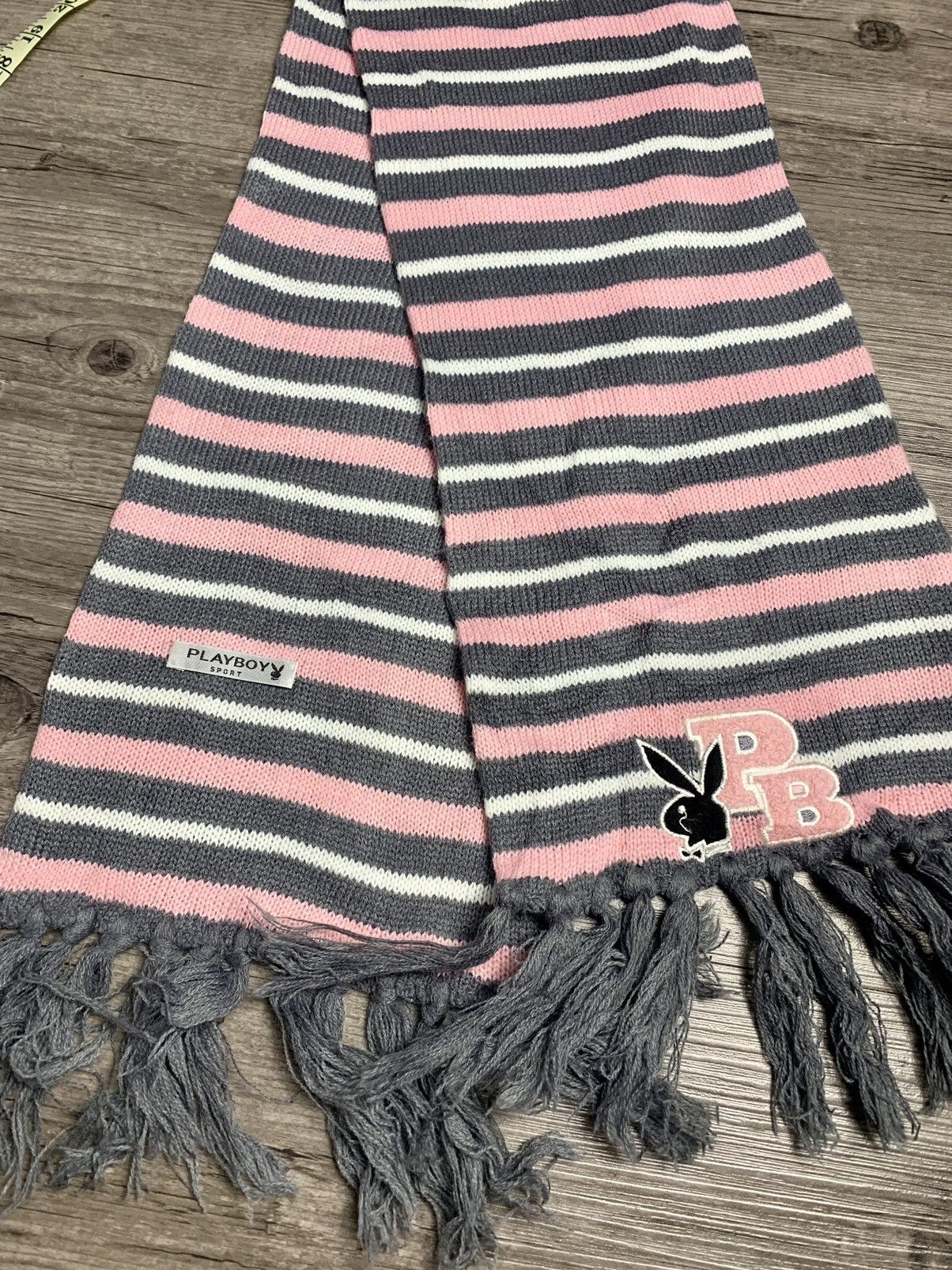 Playboy Vintage Playboy Muffler Scarf Big Logo Size ONE SIZE - 3 Thumbnail