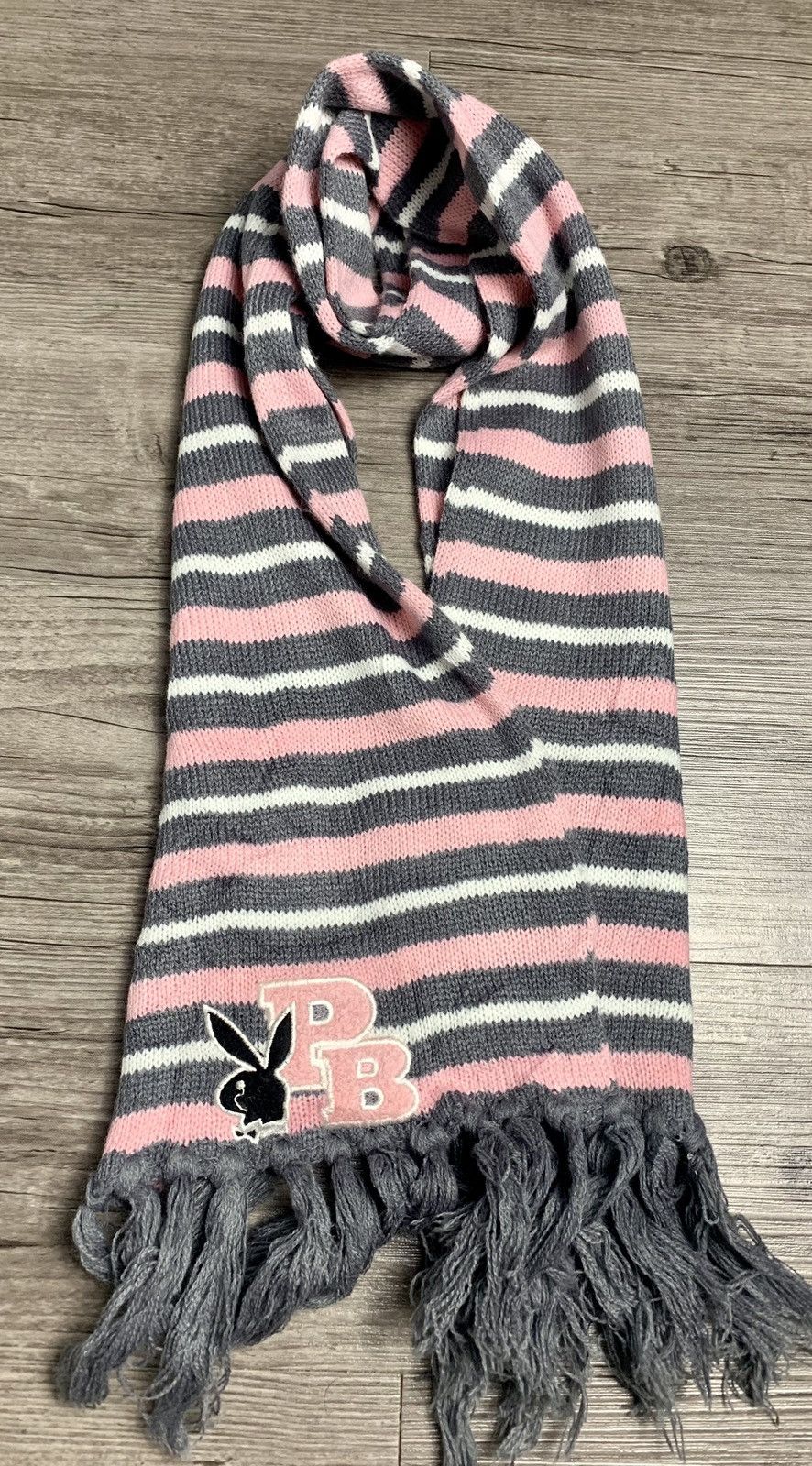 Playboy Vintage Playboy Muffler Scarf Big Logo Size ONE SIZE - 4 Thumbnail