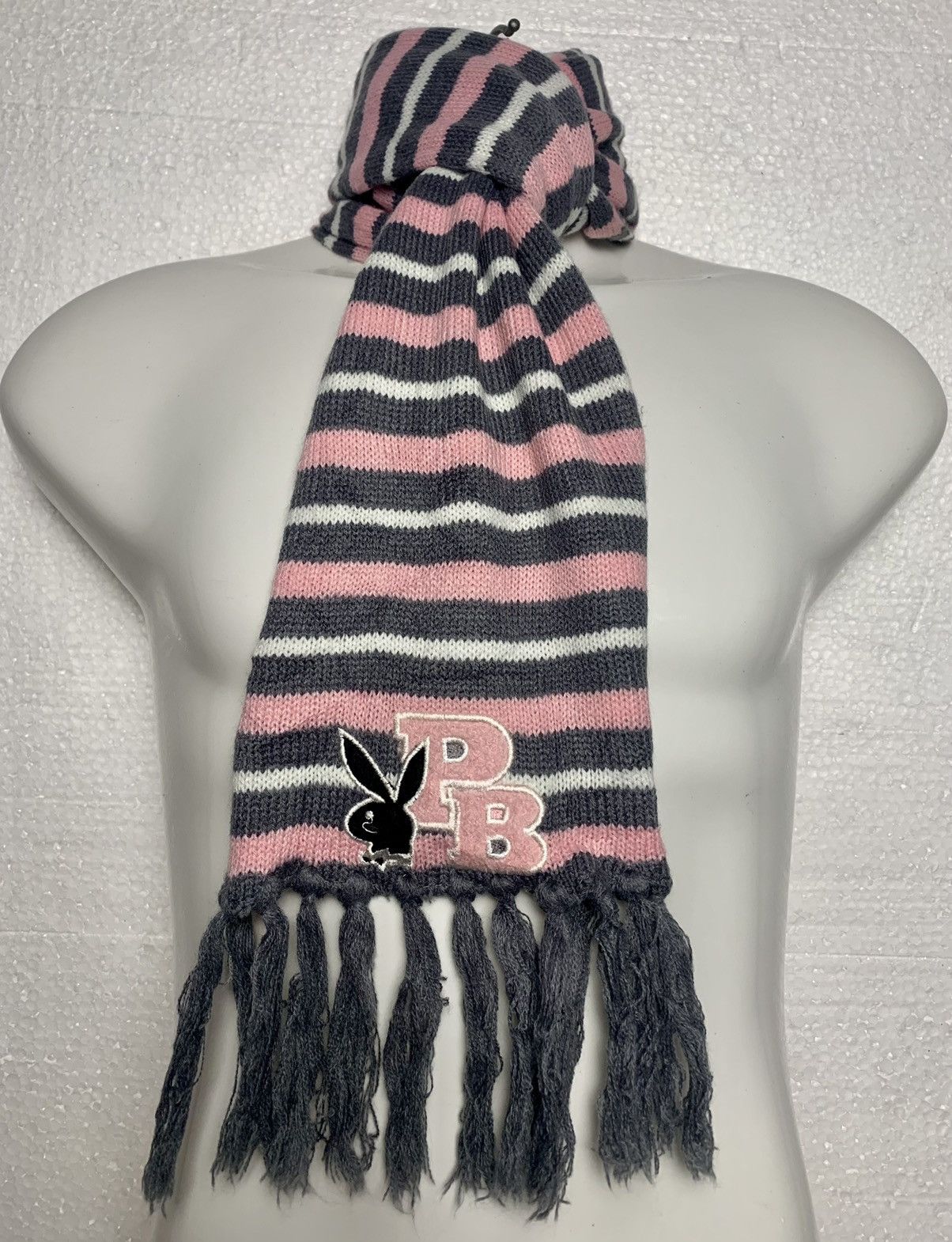 Playboy Vintage Playboy Muffler Scarf Big Logo Size ONE SIZE - 1 Thumbnail