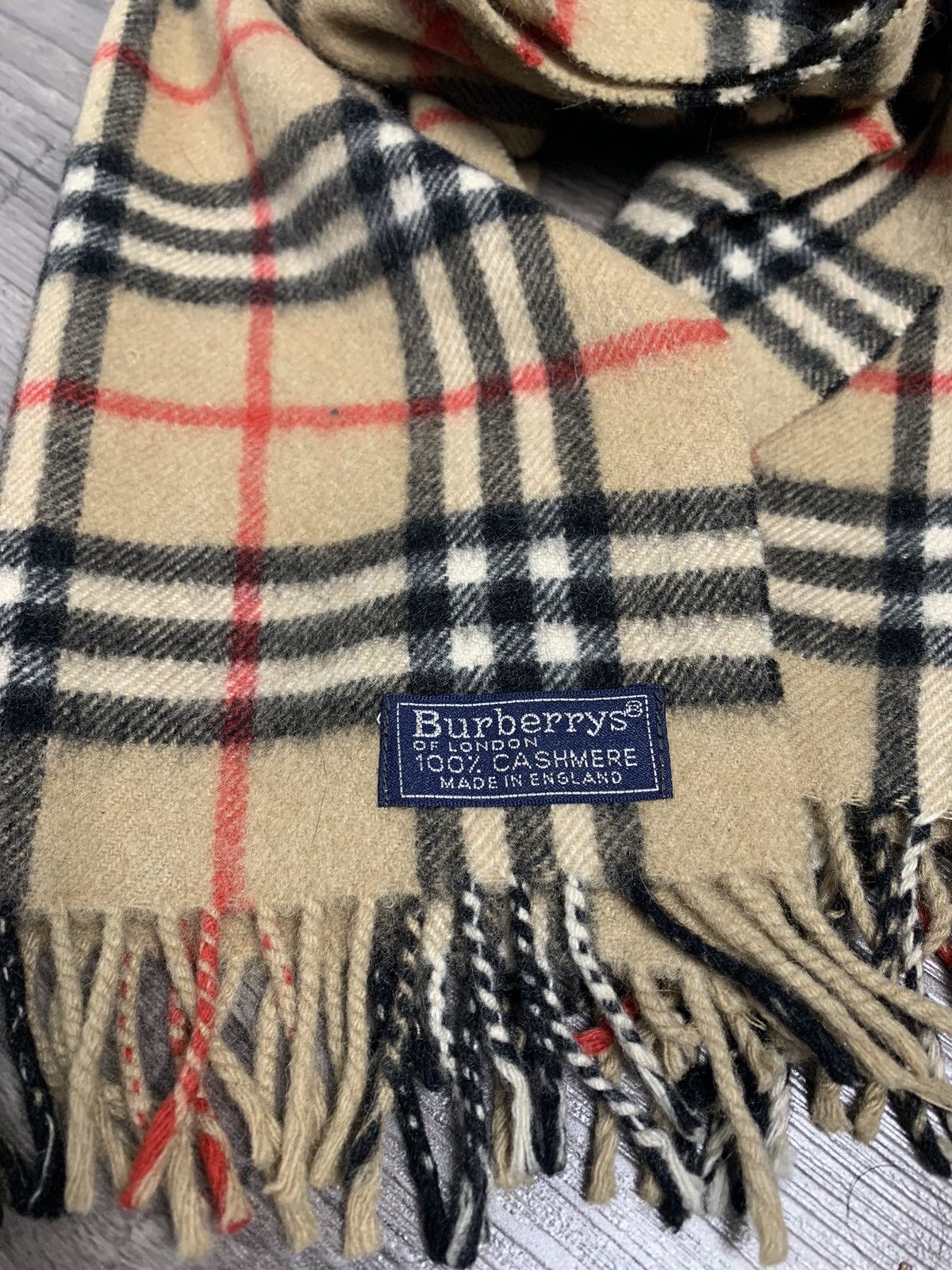 Burberry Burberry Muffler 100% Cashmere Size ONE SIZE - 5 Thumbnail