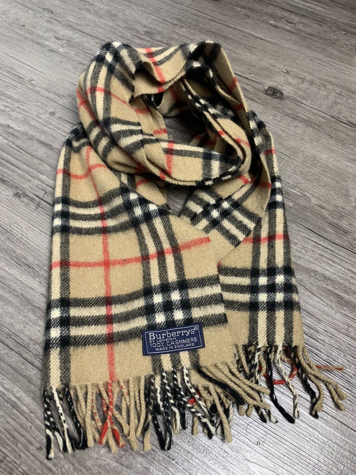Burberry Burberry Muffler 100% Cashmere Size ONE SIZE - 4 Thumbnail