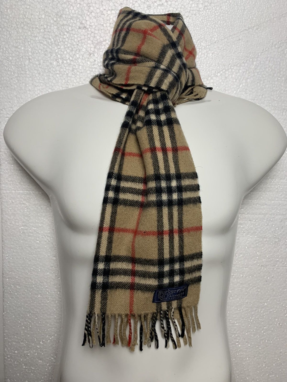 Burberry Burberry Muffler 100% Cashmere Size ONE SIZE - 1 Thumbnail
